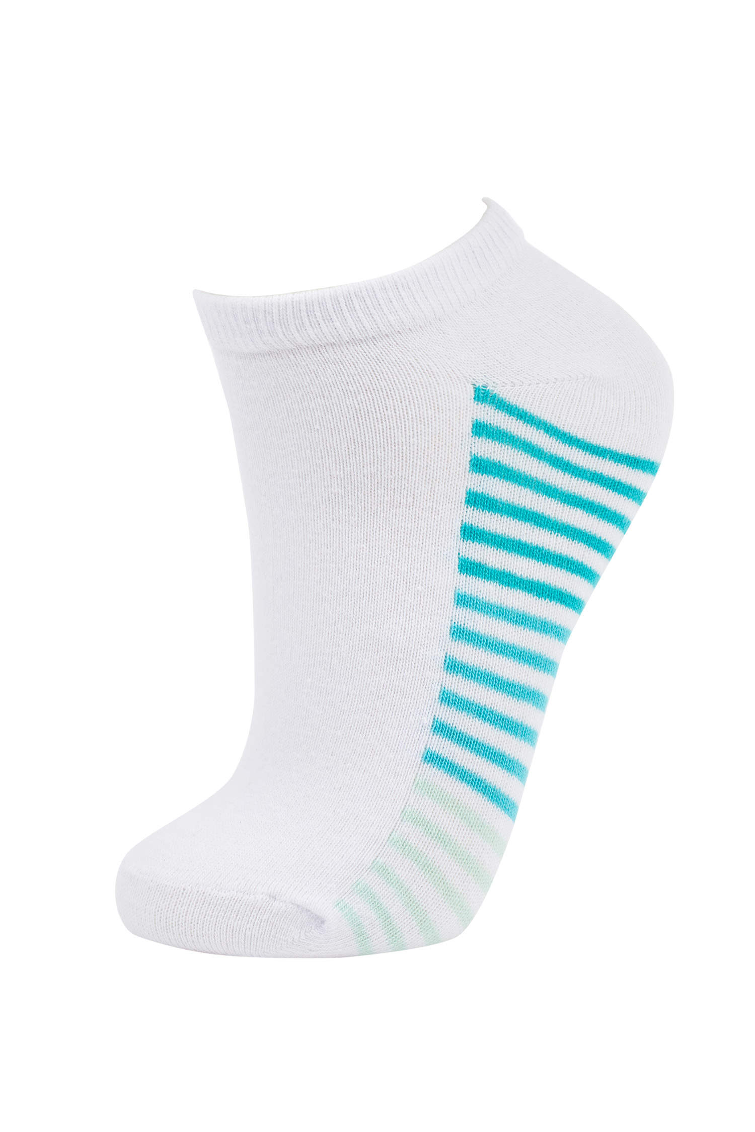 White WOMEN Striped 3 Pack Short Socks 2384142 | DeFacto