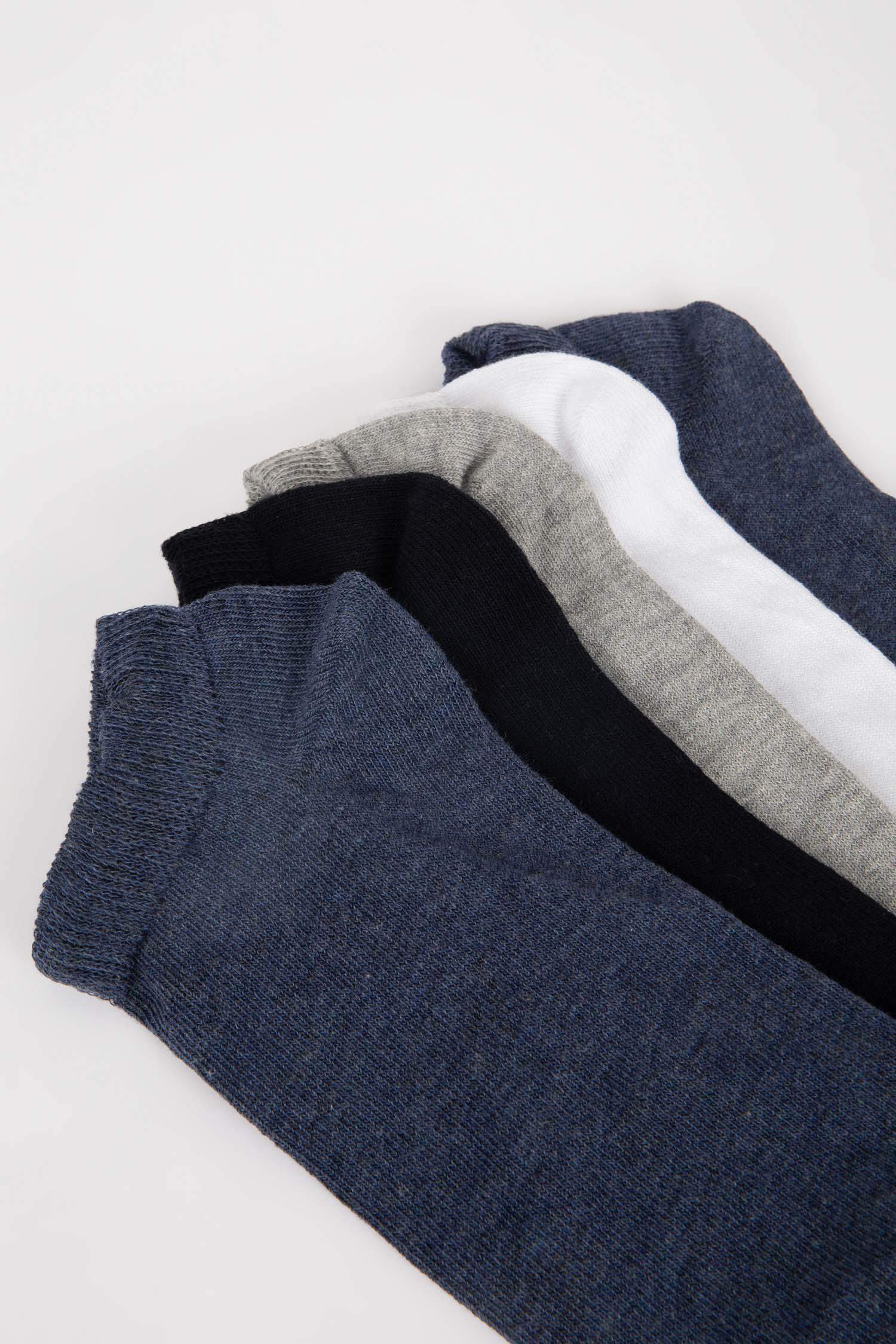 Erkek 5'li Pamuklu Patik Çorap