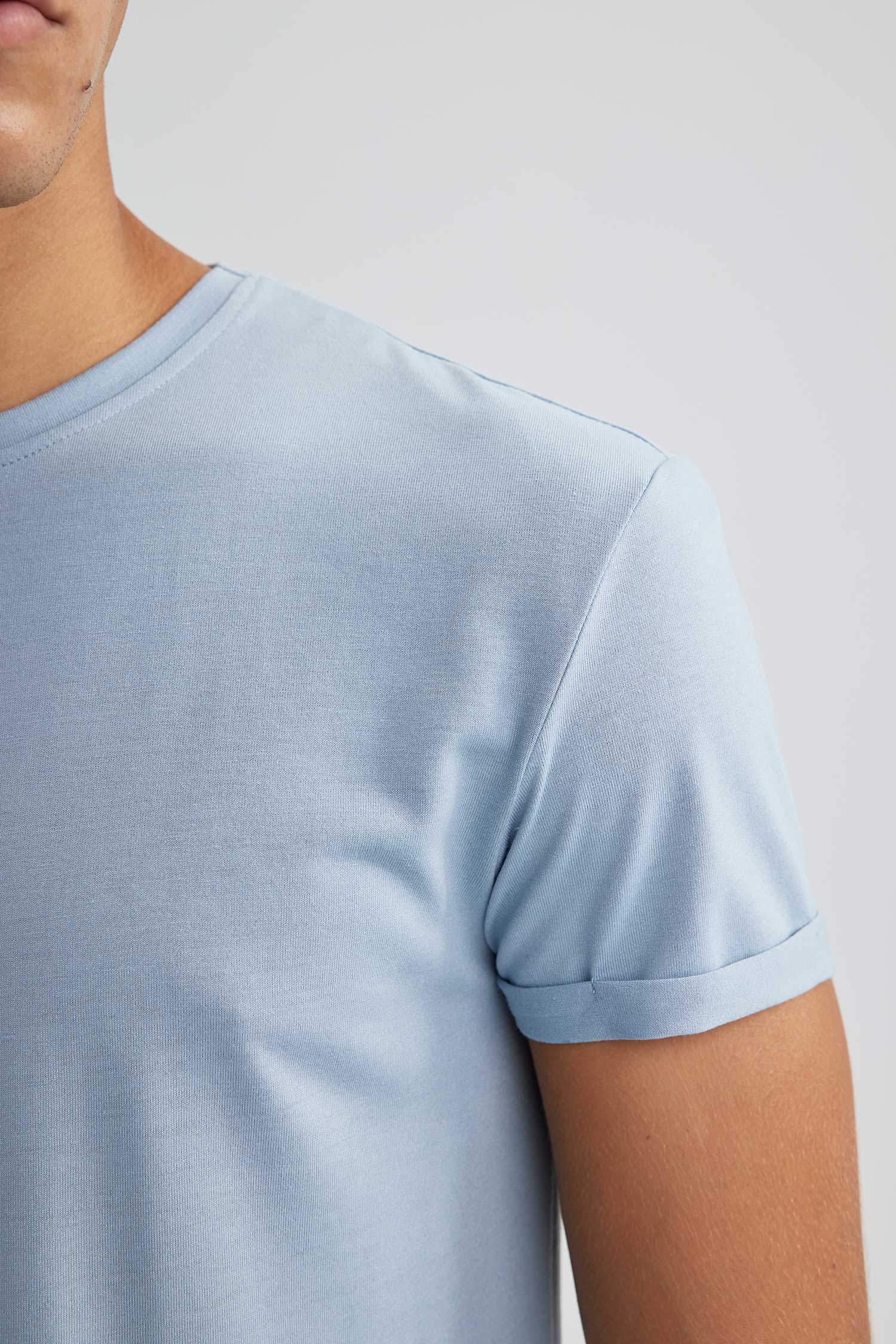 дөңгелек жаға Қысқа жеңді футболка