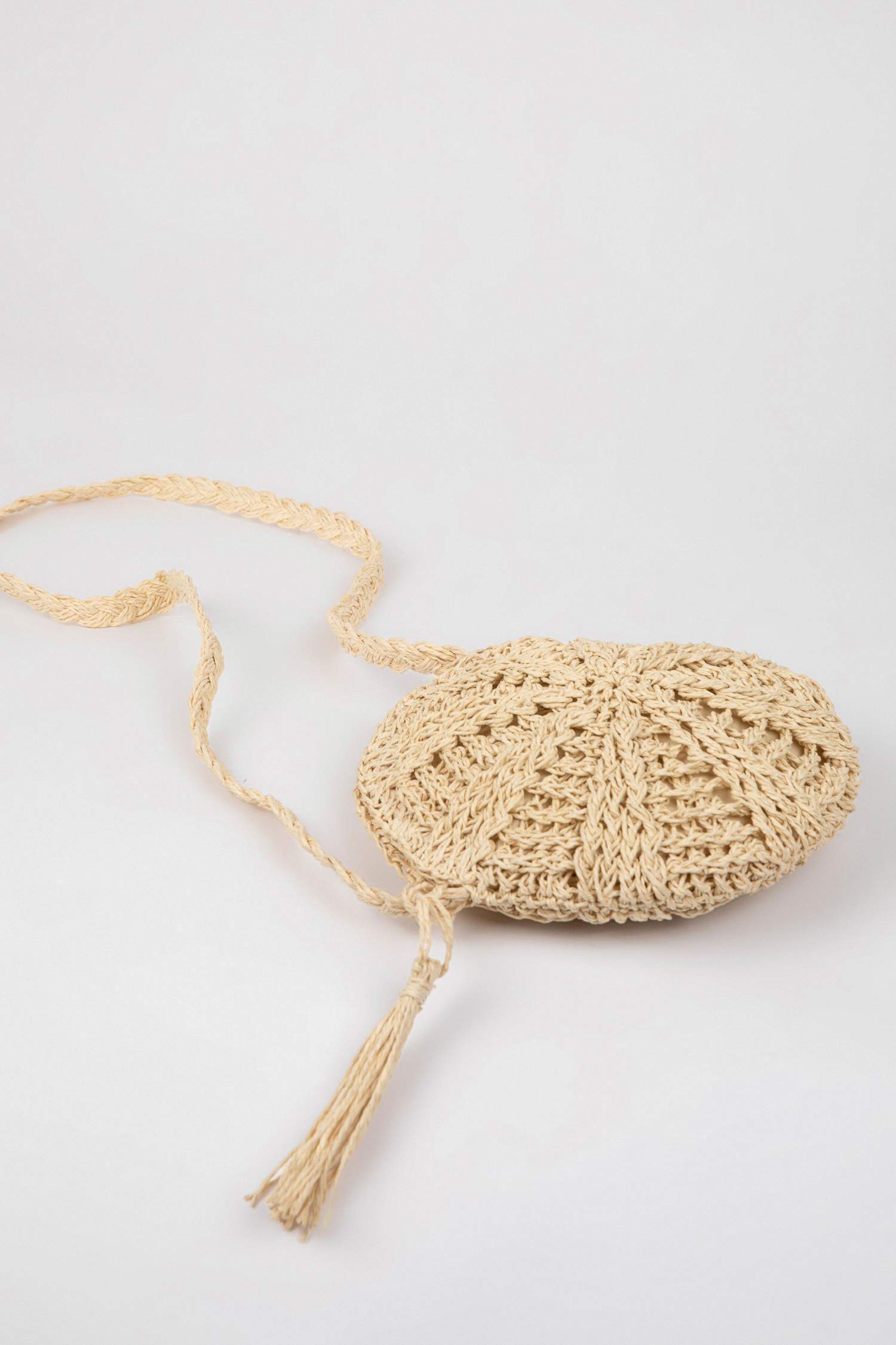 Kadın Uzun Askılı Hasır Çapraz Çanta