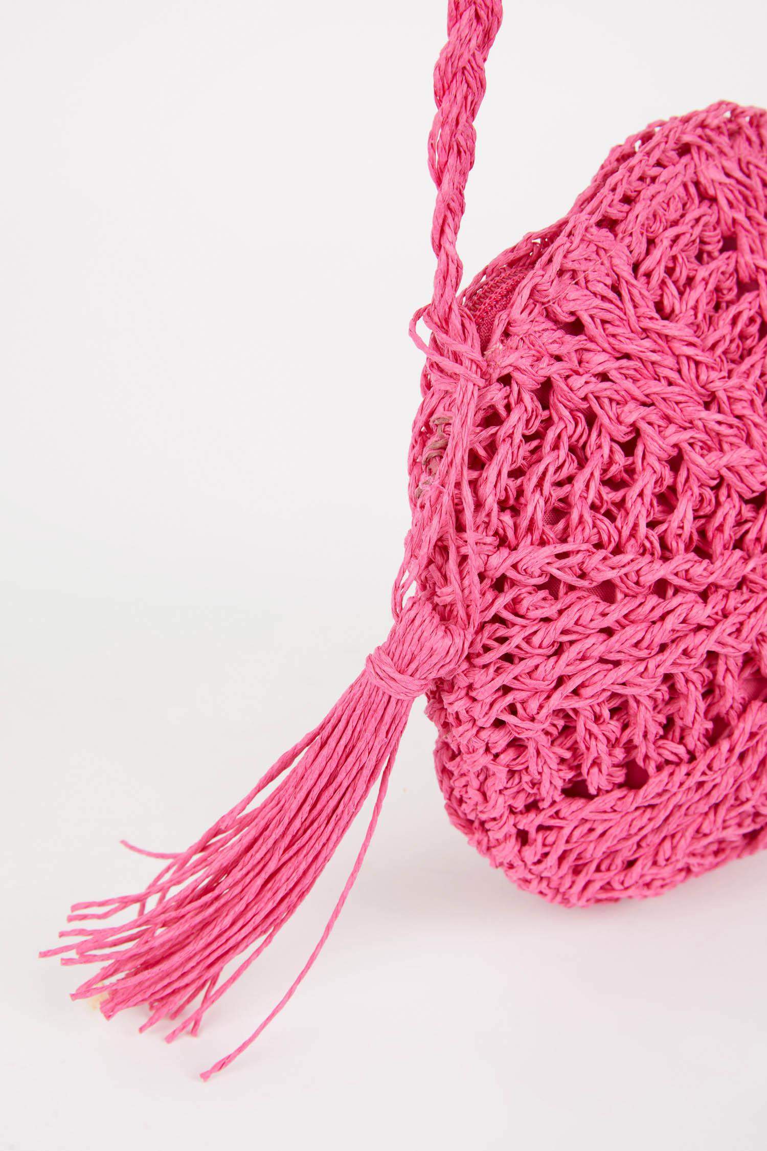 Women Straw Crossbody Bag