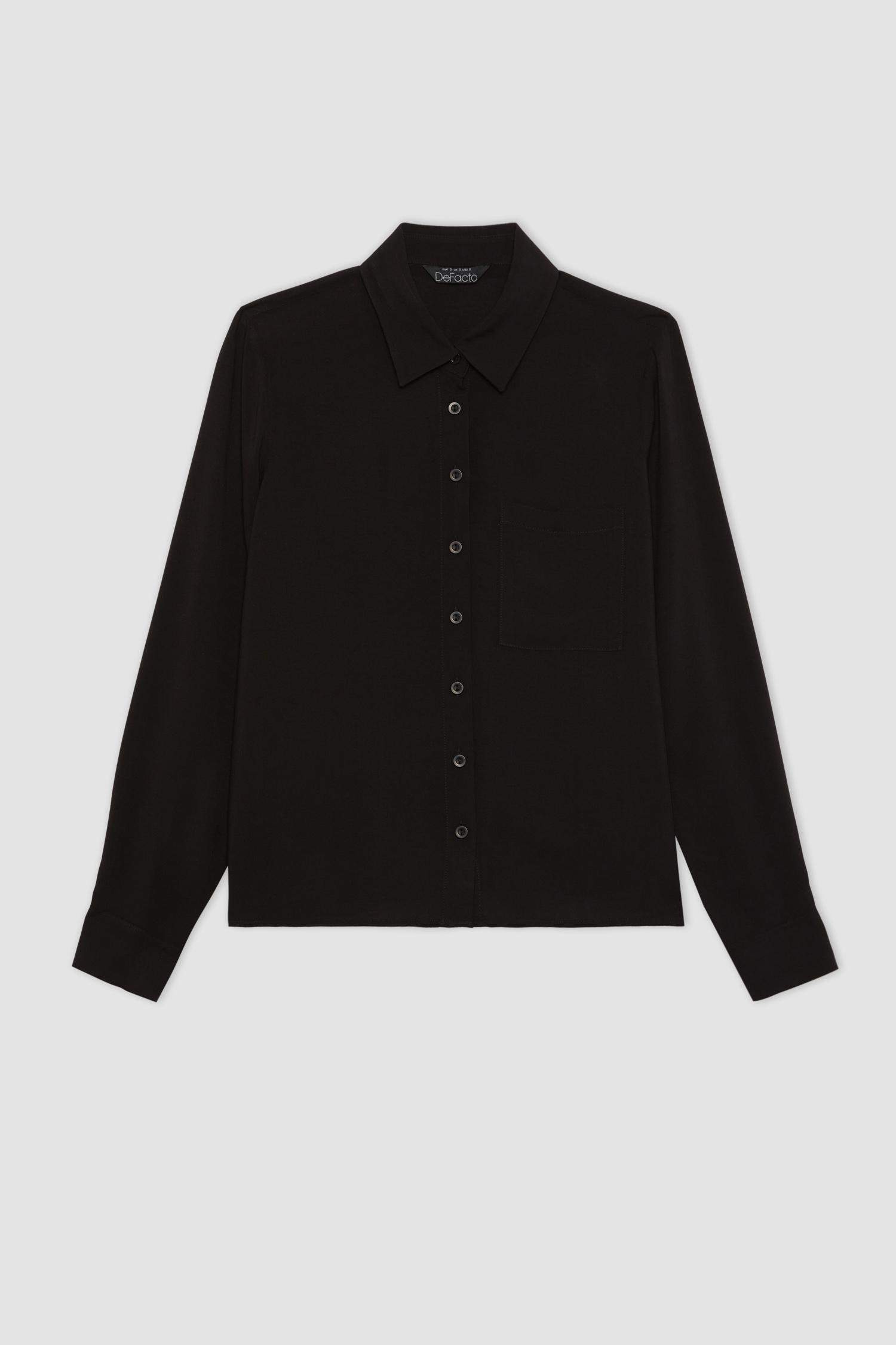 قميص كم طويل قصة عادية