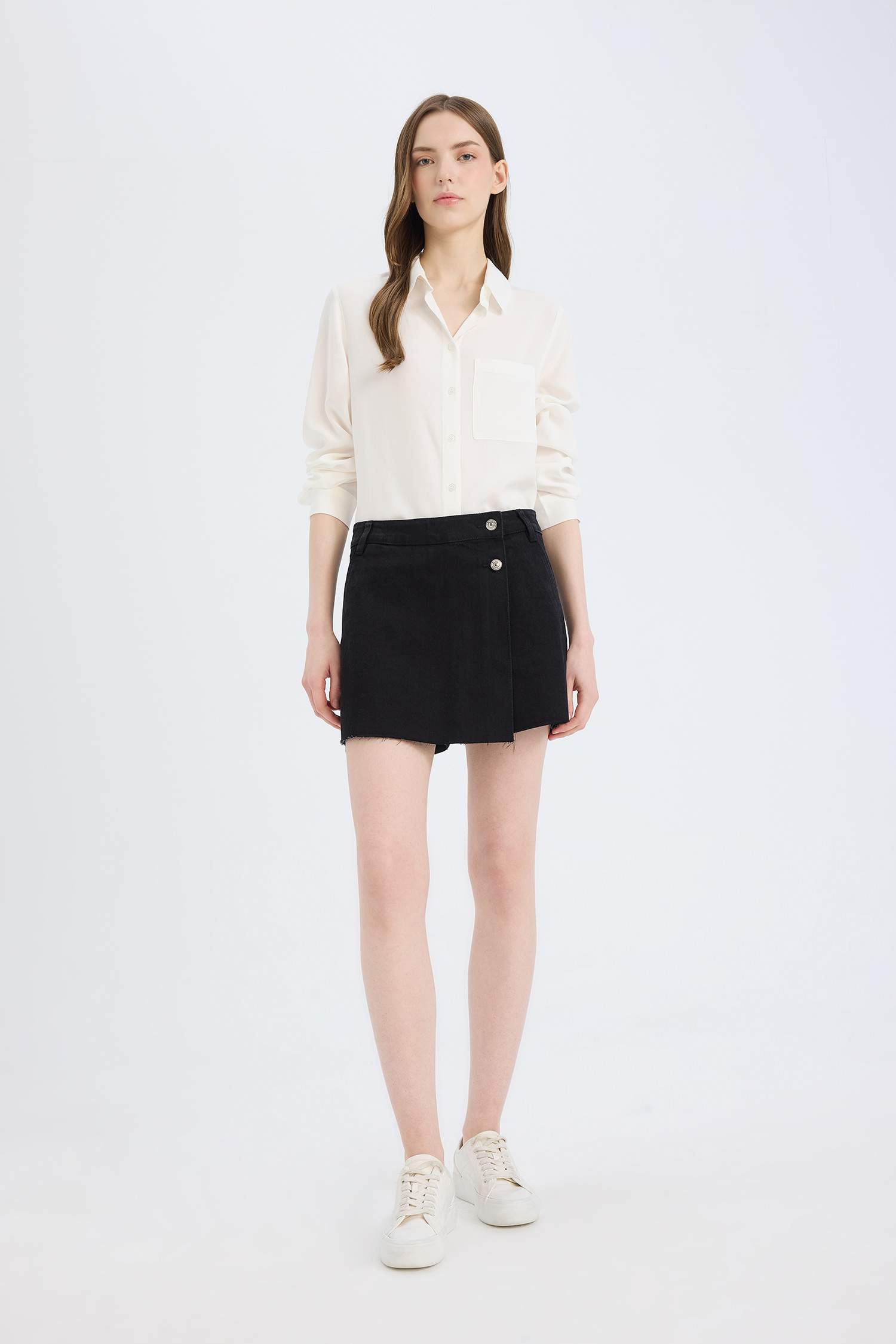 қалыпты пішім Ұзын жеңді көйлек