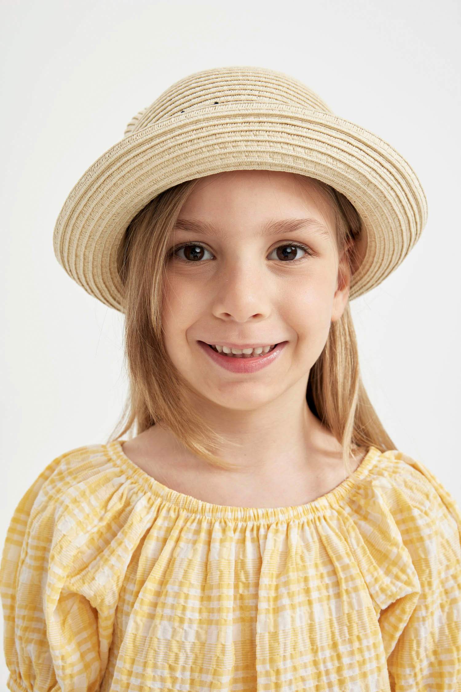 Girl Embroidered Straw Hat