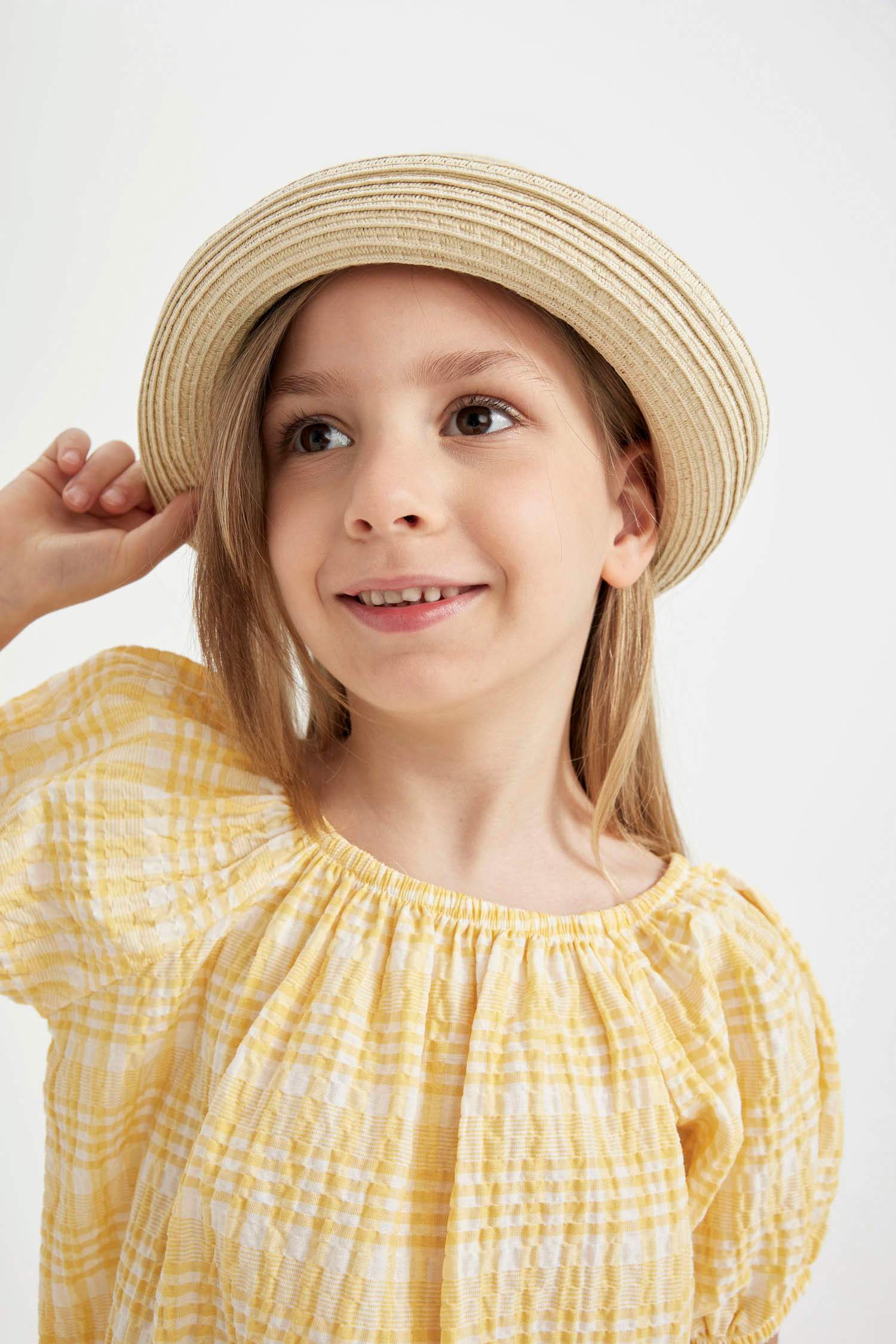 Girl Embroidered Straw Hat