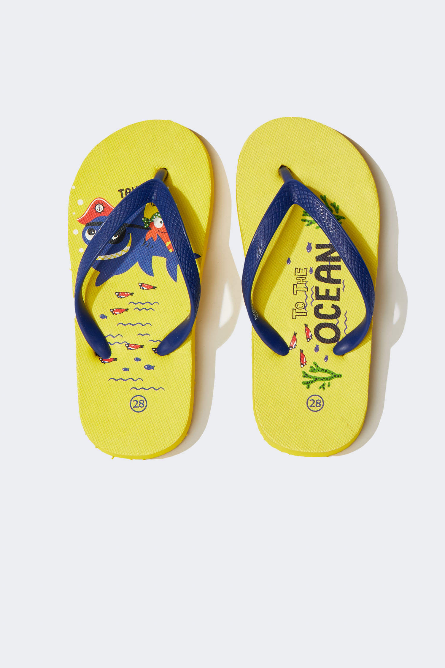 Yellow Boys & Teens Flip Flops 1753023 | DeFacto