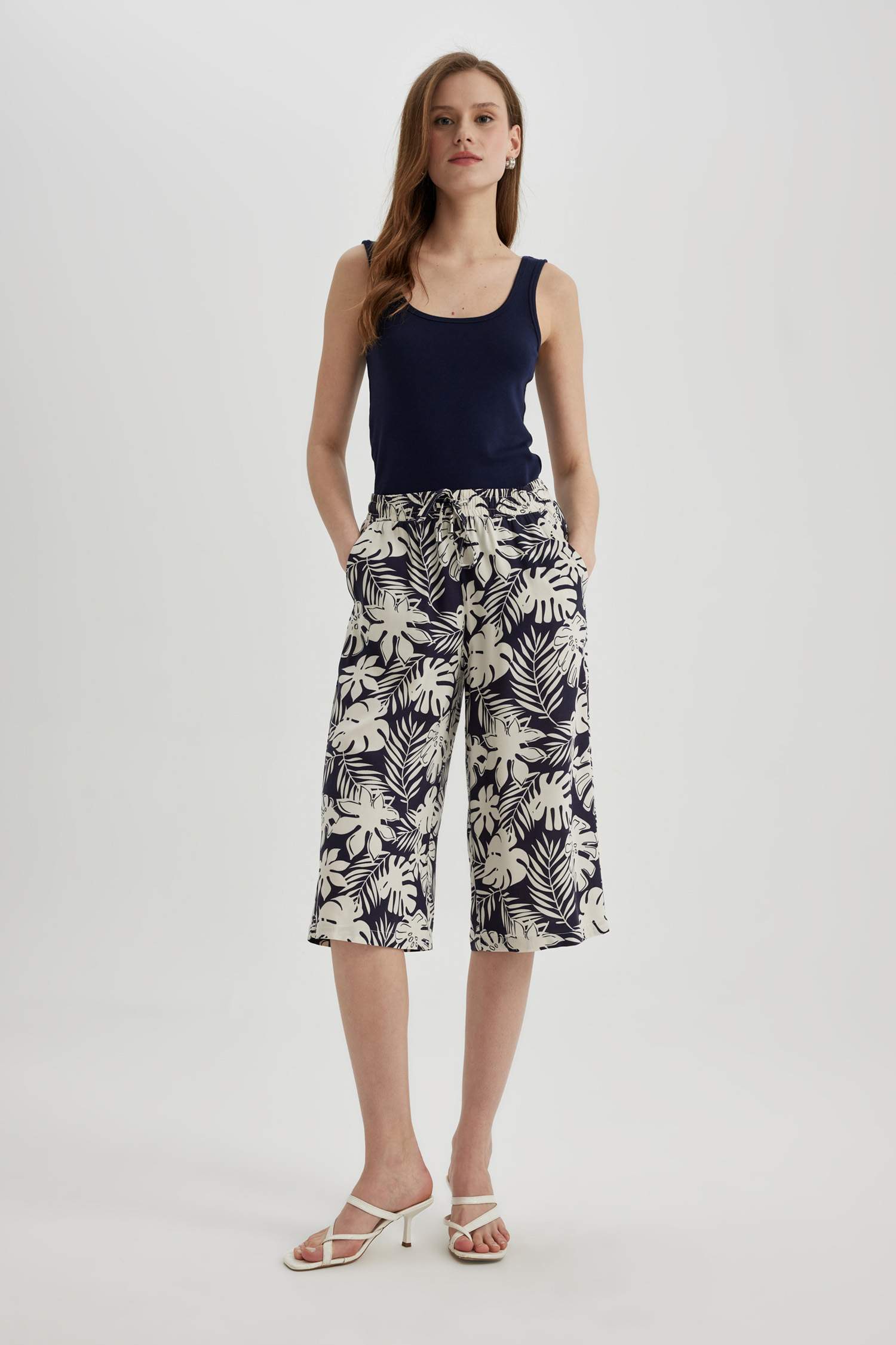 كابري كروب فيت فيسكوز بخصر عالي