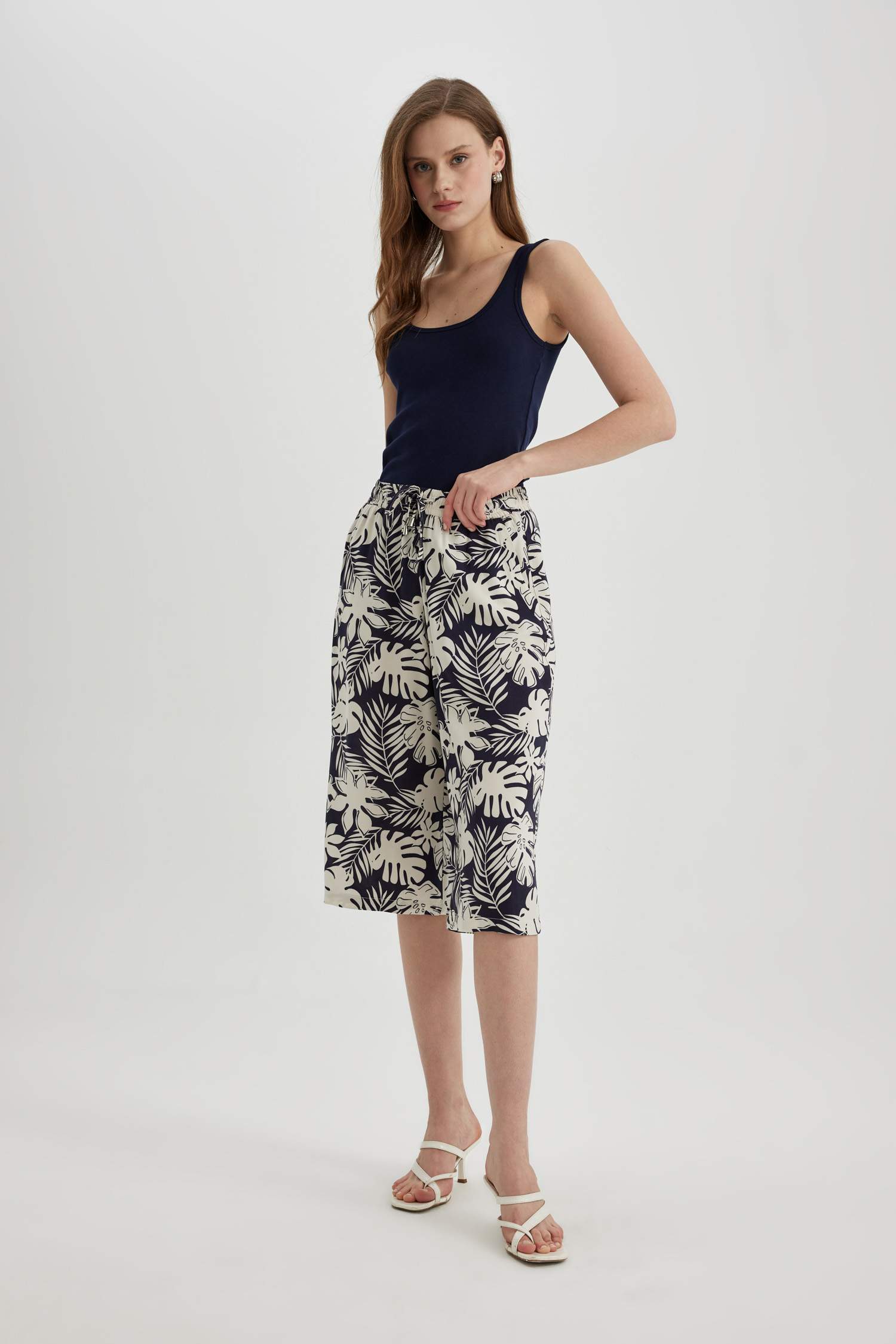 كابري كروب فيت فيسكوز بخصر عالي