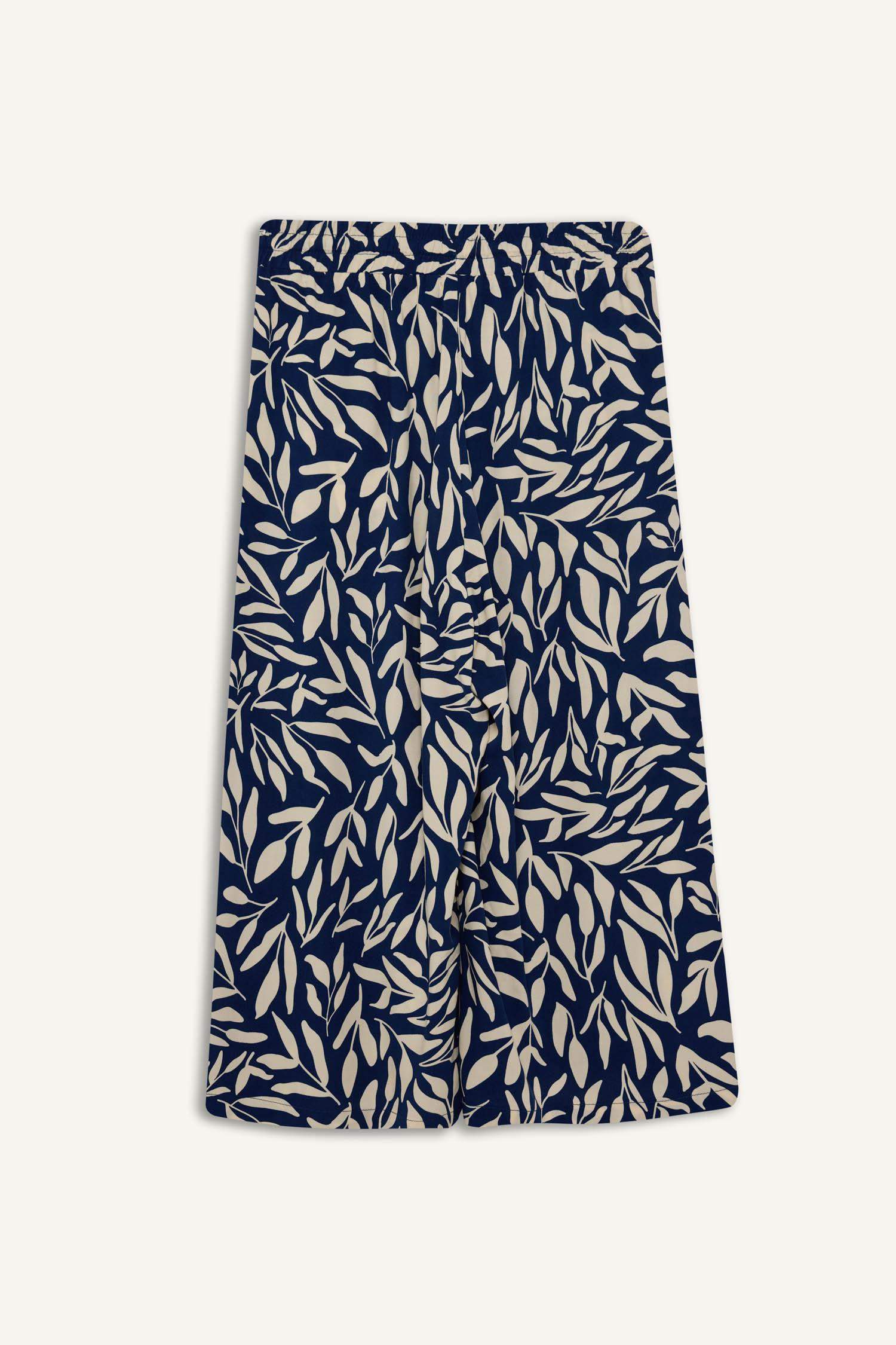 Viscose High Waist Crop Fit Capri