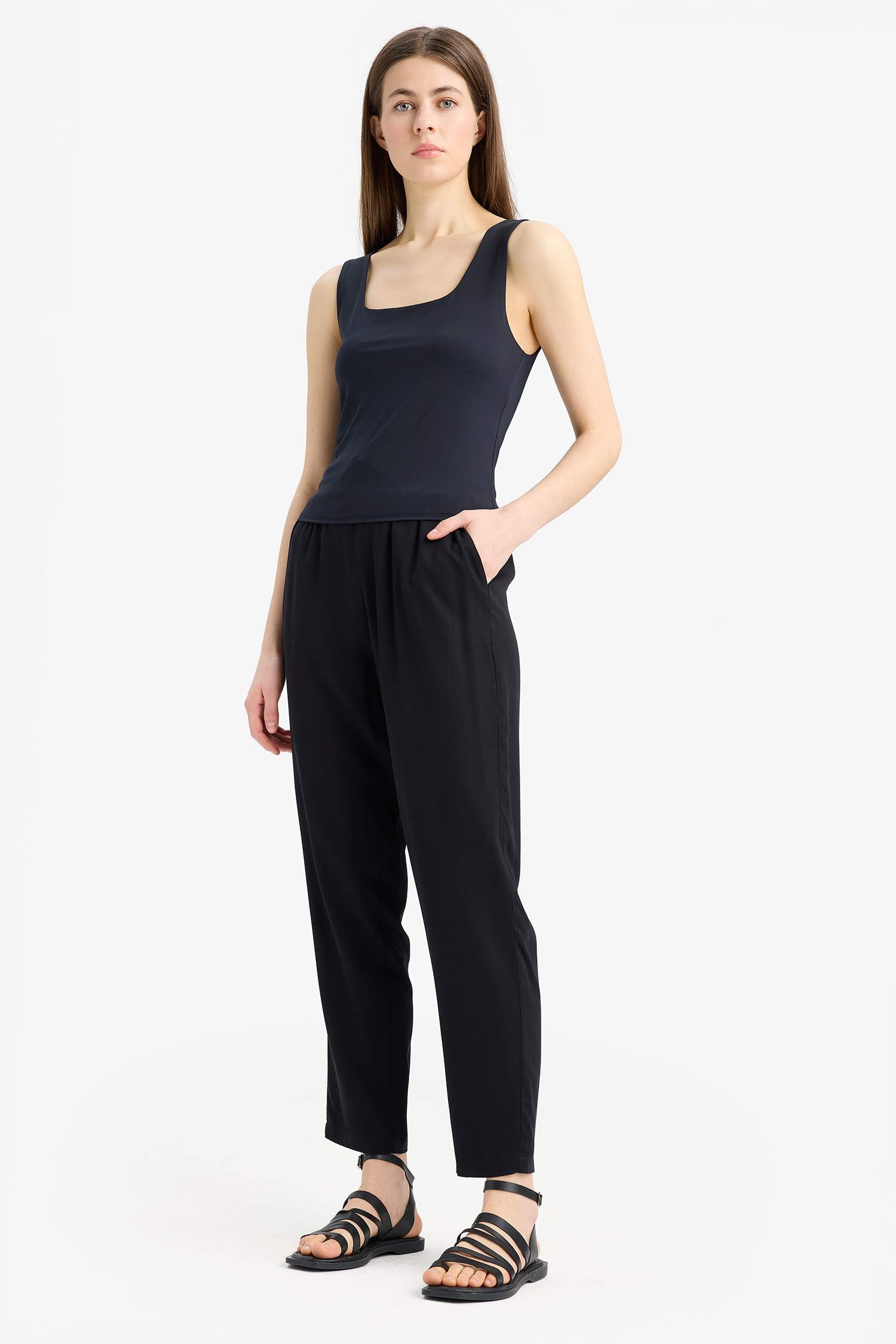 Harem Regular Hem With Pockets Belmando Trousers