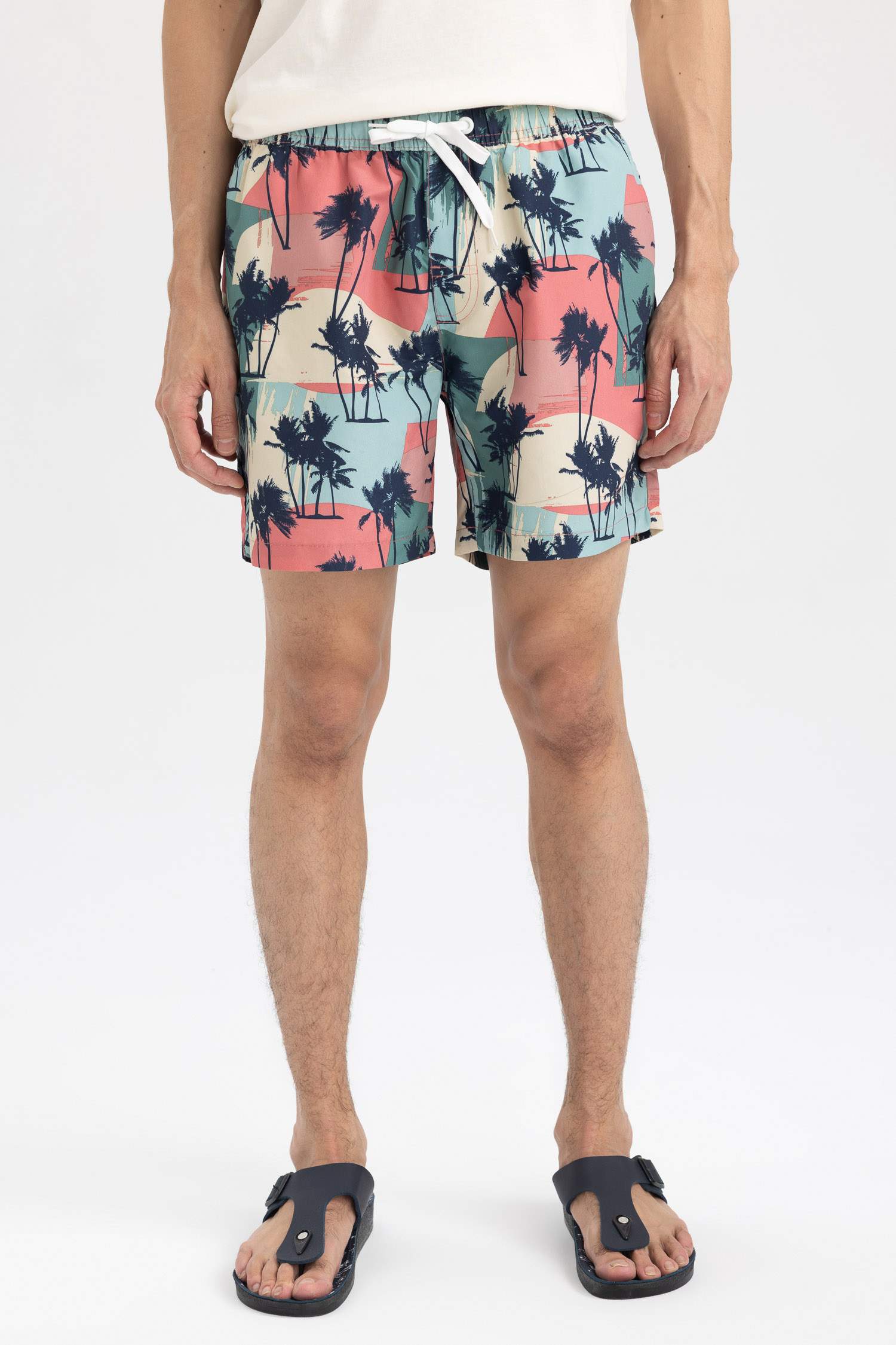 Printed Short Swim Shorts