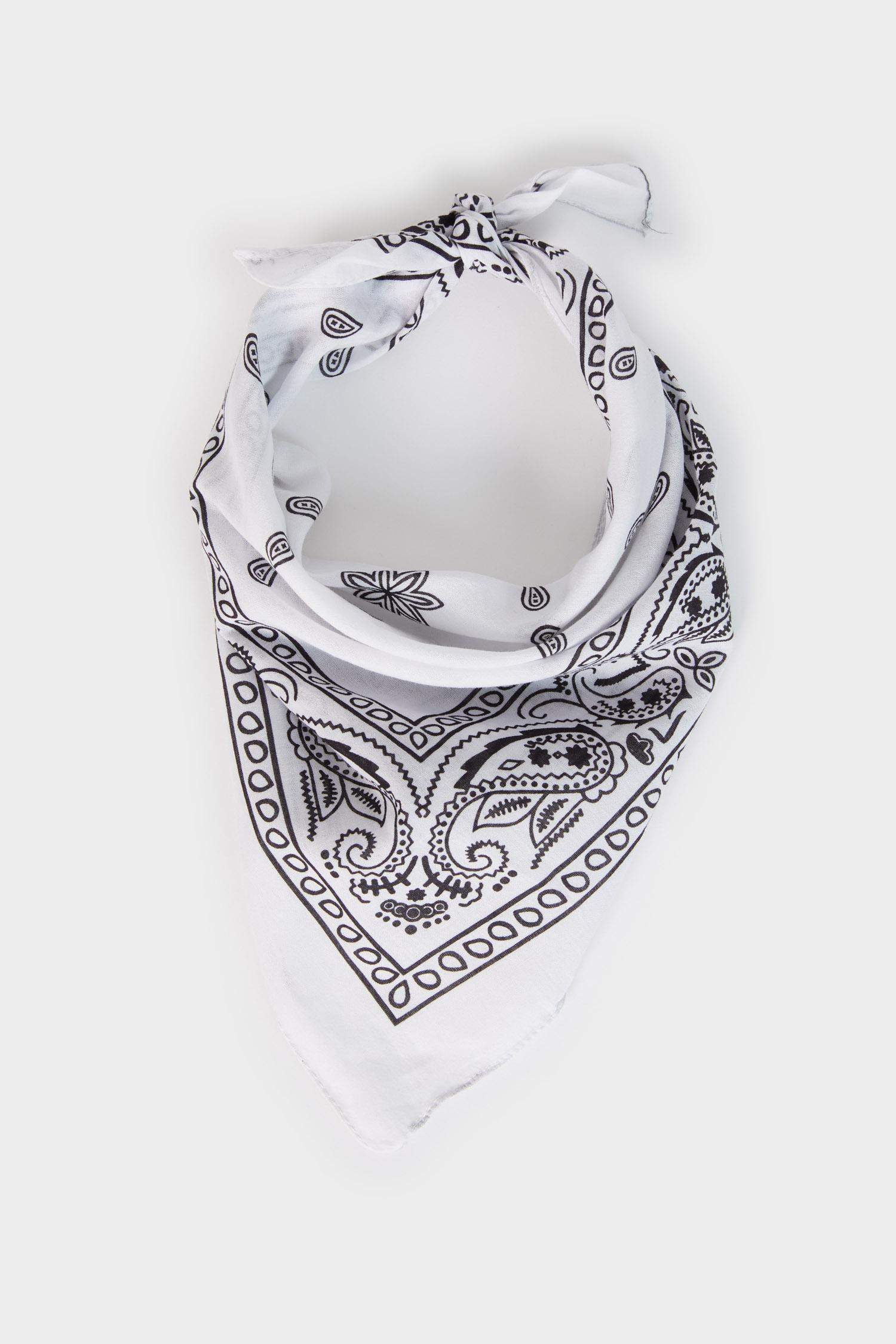 Unisex Desenli Pamuklu Bandana