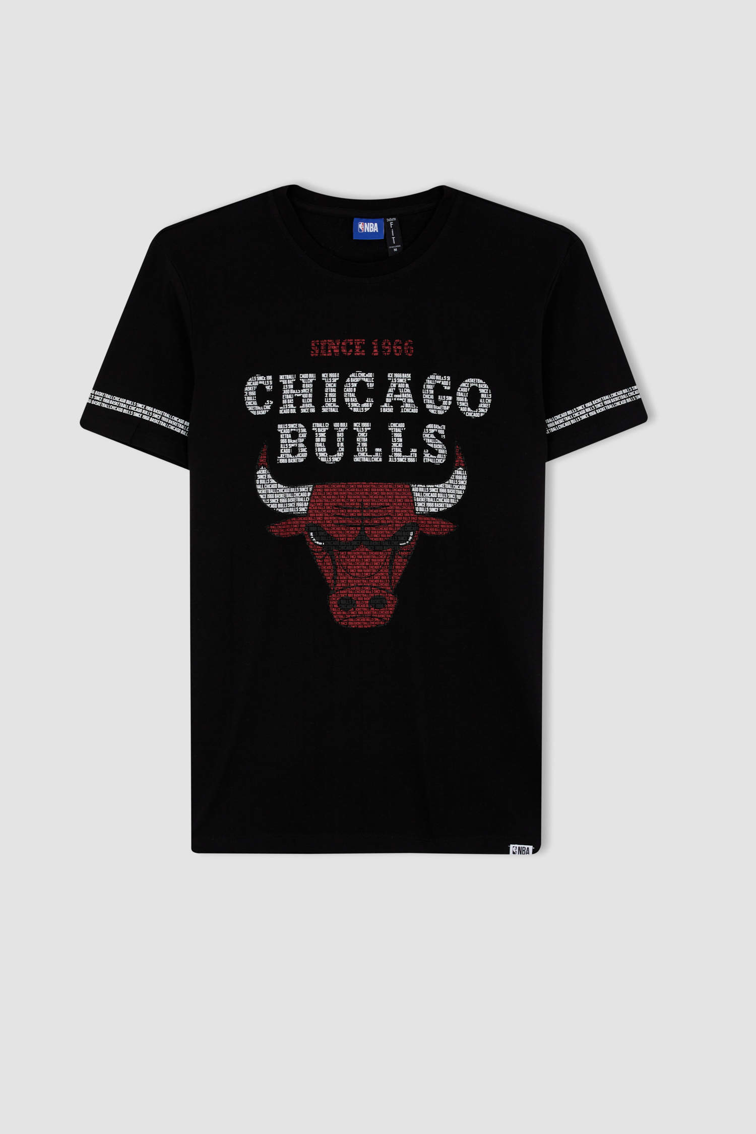 Defacto Fit NBA Chicago Bulls Regular Fit Tişört. 4