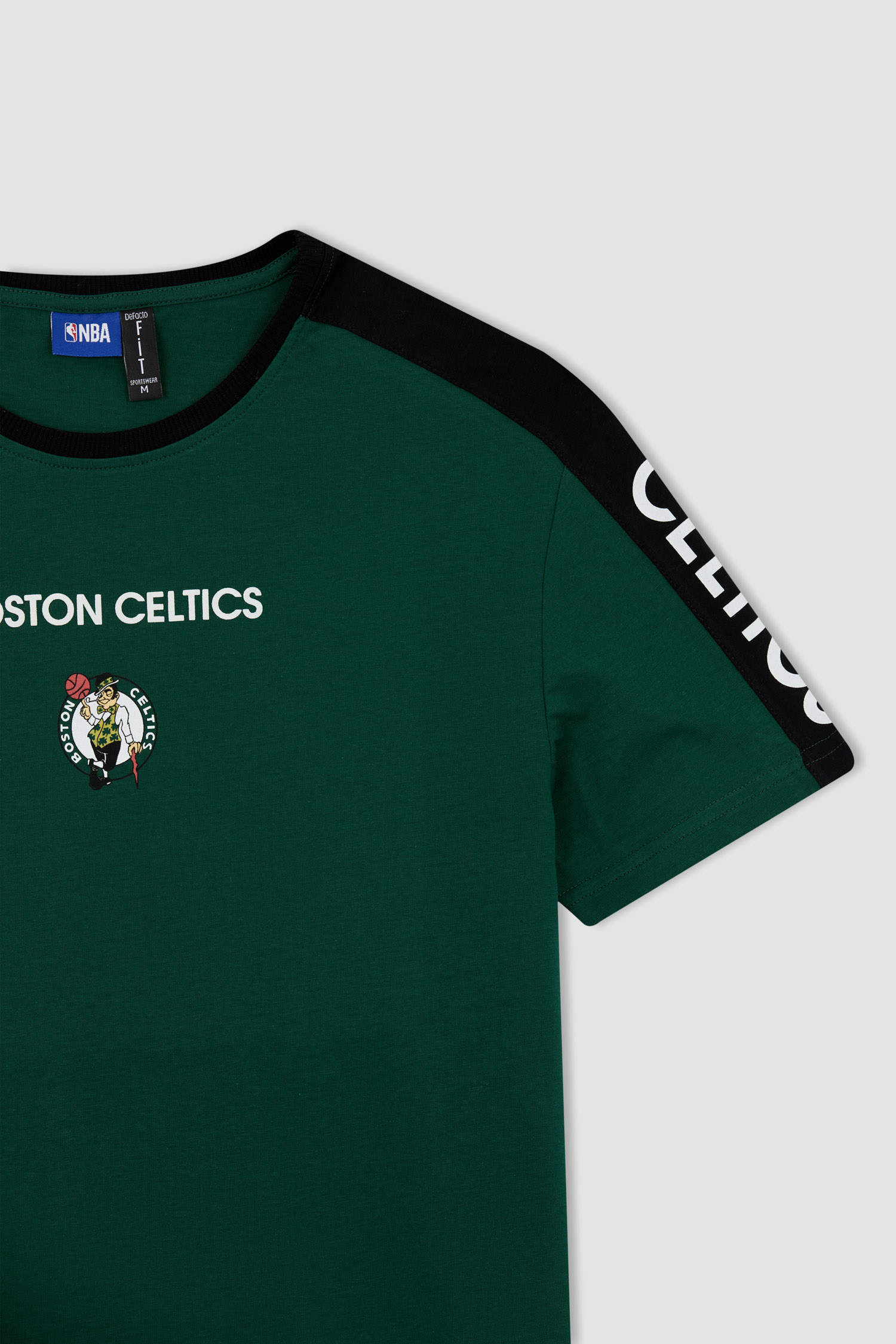 Defacto Fit NBA Boston Celtics Regular Fit Tişört. 7