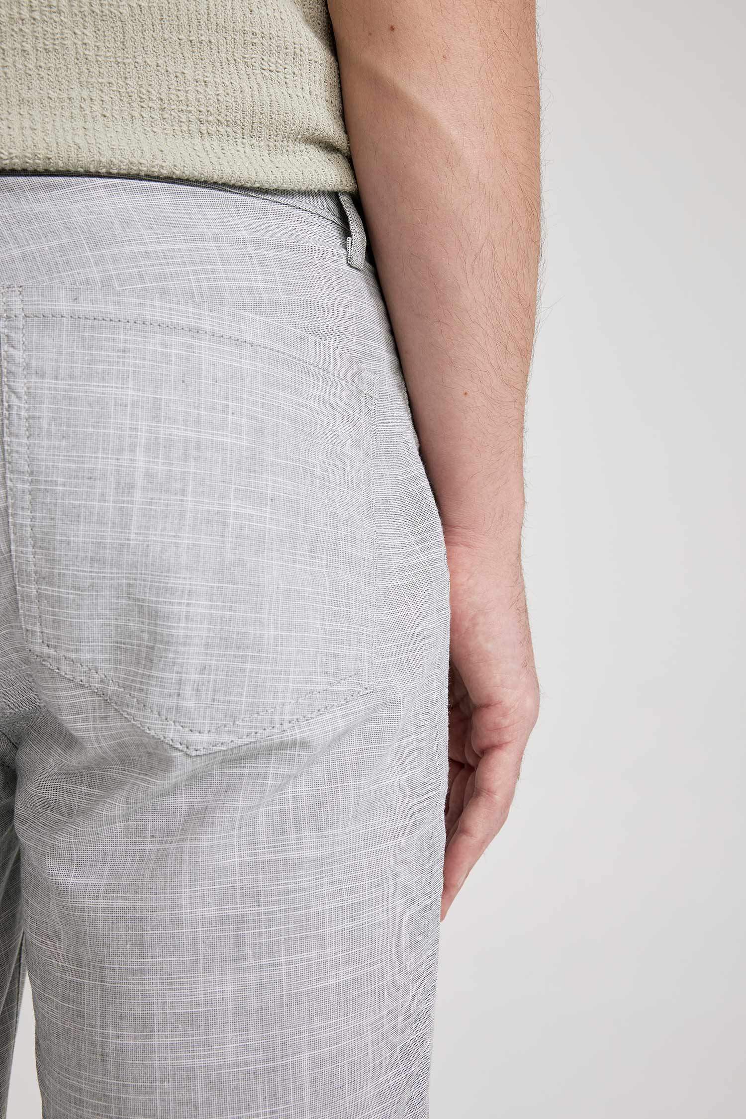 Бермуды стандартного кроя из льна