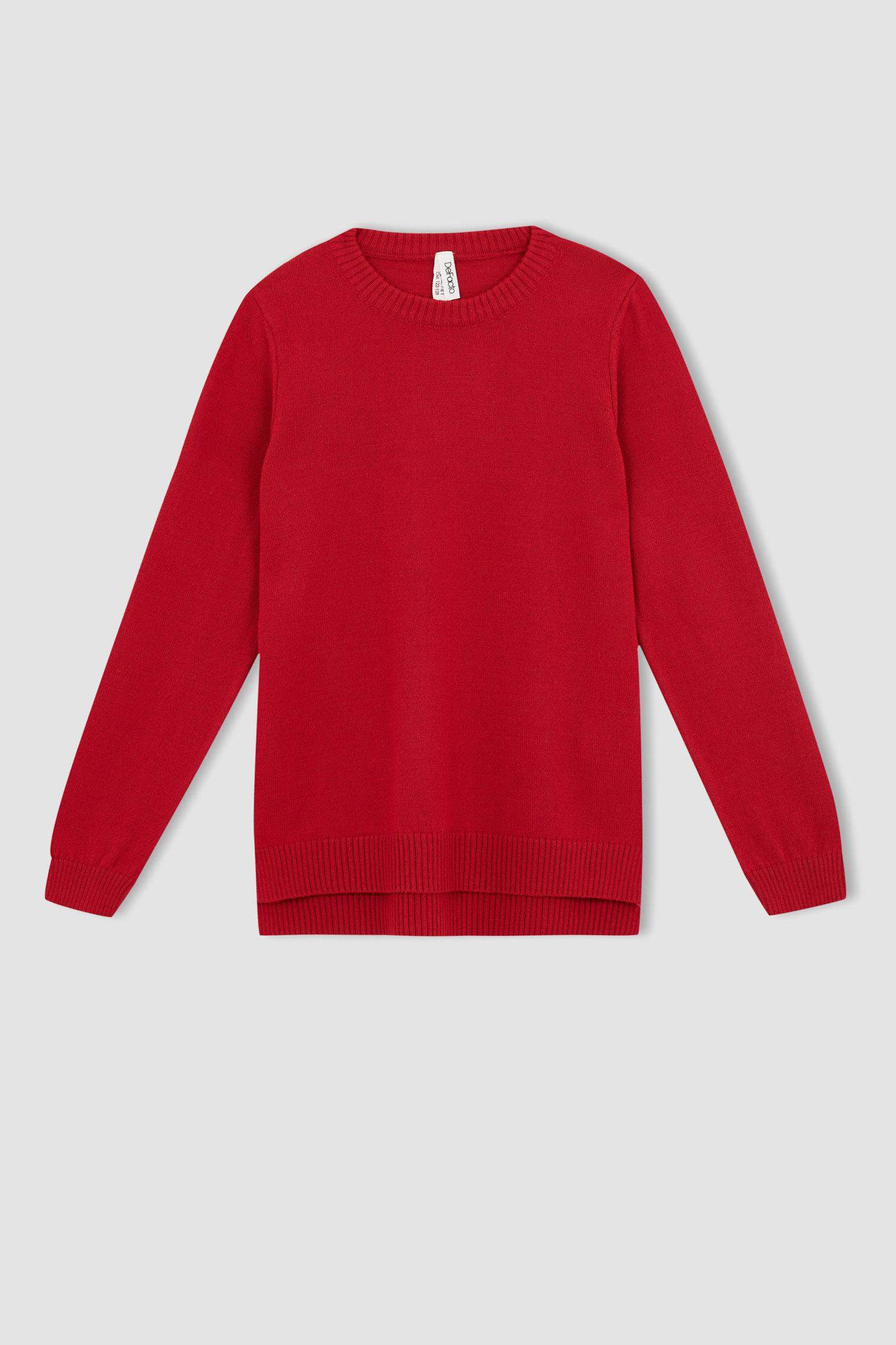 Kız Çocuk Bisiklet Yaka Ekstra Yumuşak Kazak