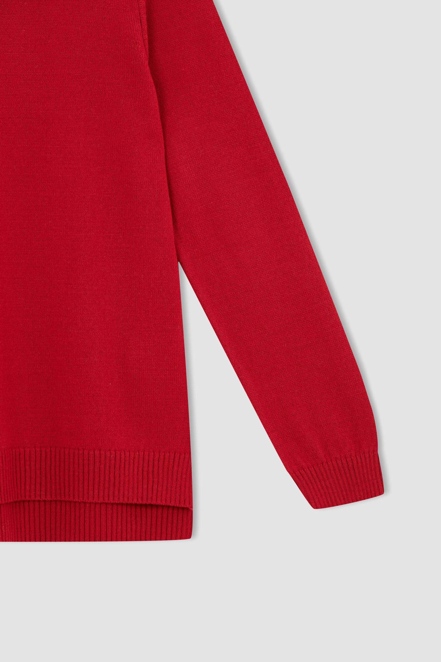 Kız Çocuk Bisiklet Yaka Ekstra Yumuşak Kazak