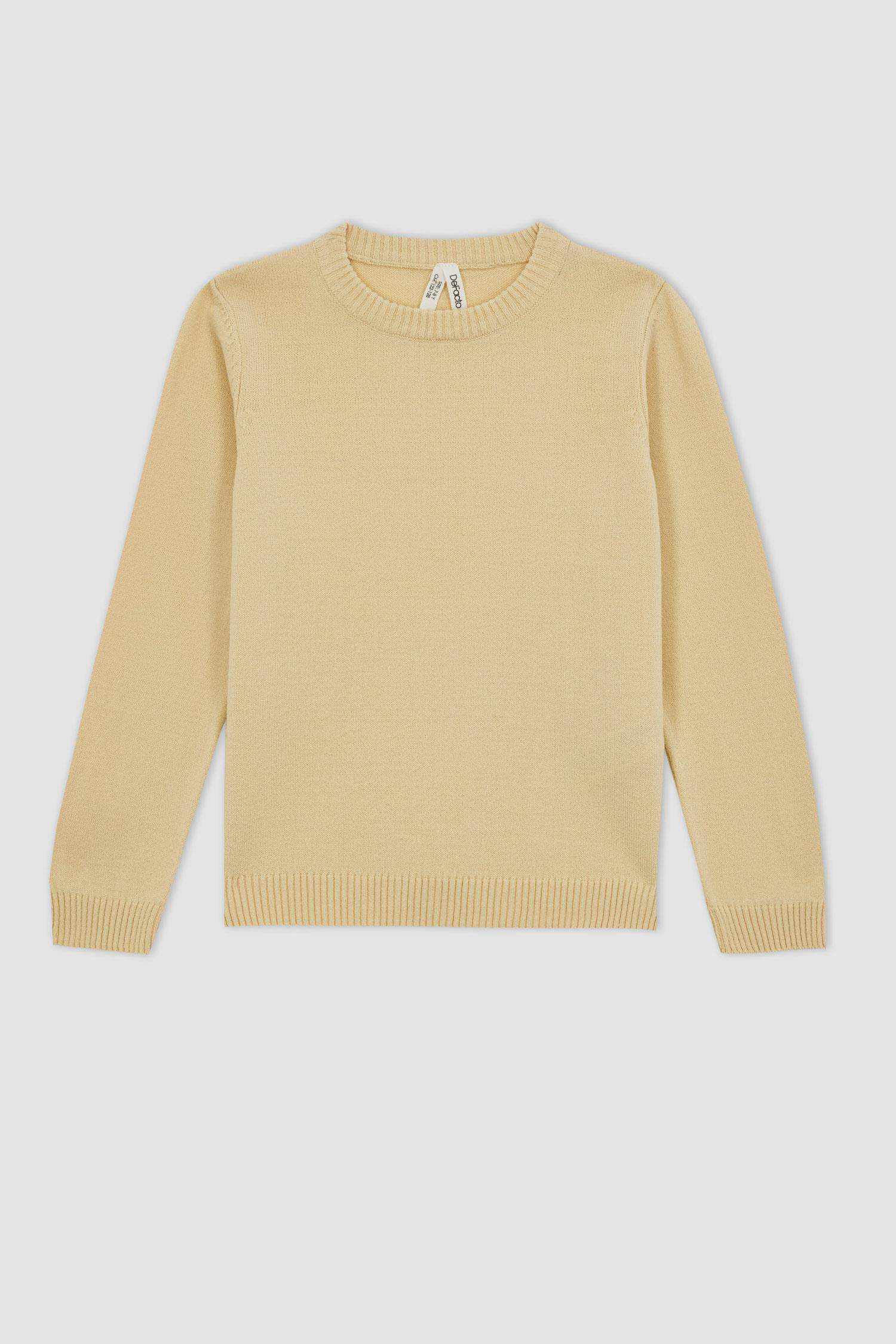 Girl Regular Fit Crew Neck Pullover