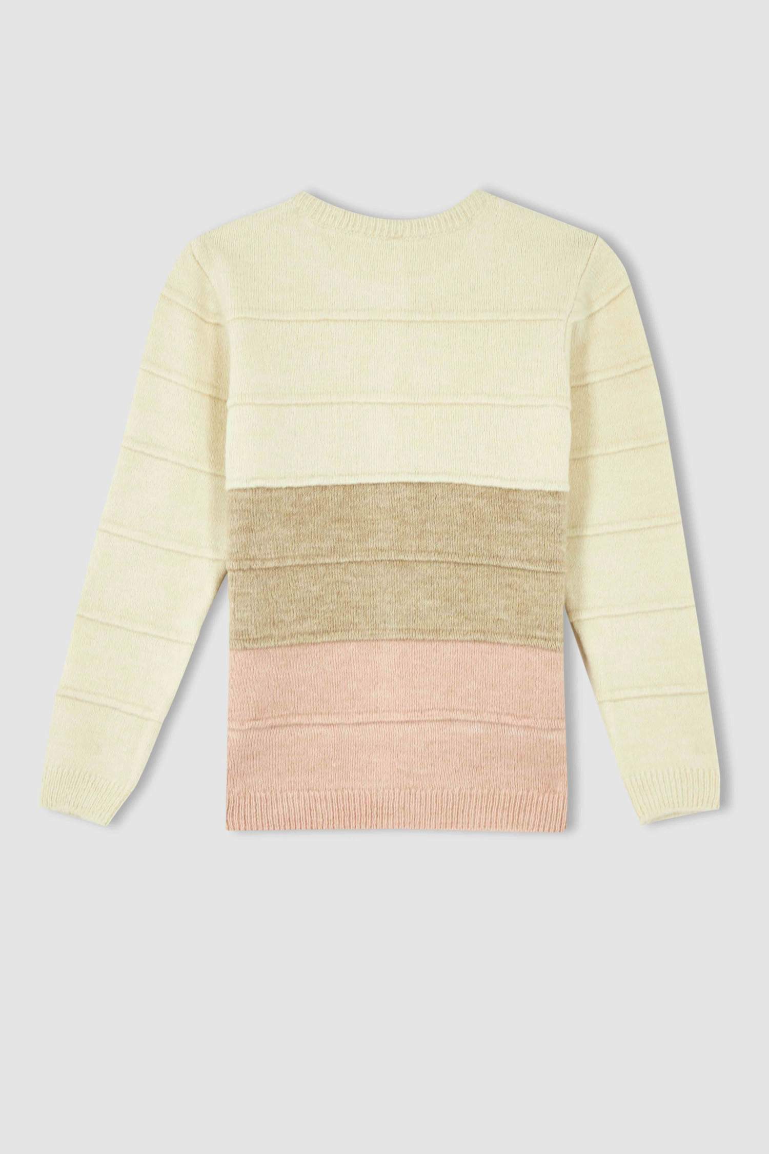 Kız Çocuk Regular Fit Bisiklet Yaka Triko Hırka