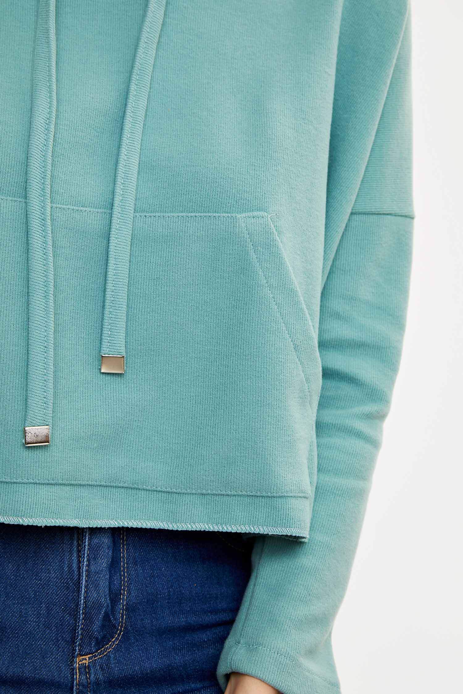 Defacto Kapüşonlu Sweatshirt. 3