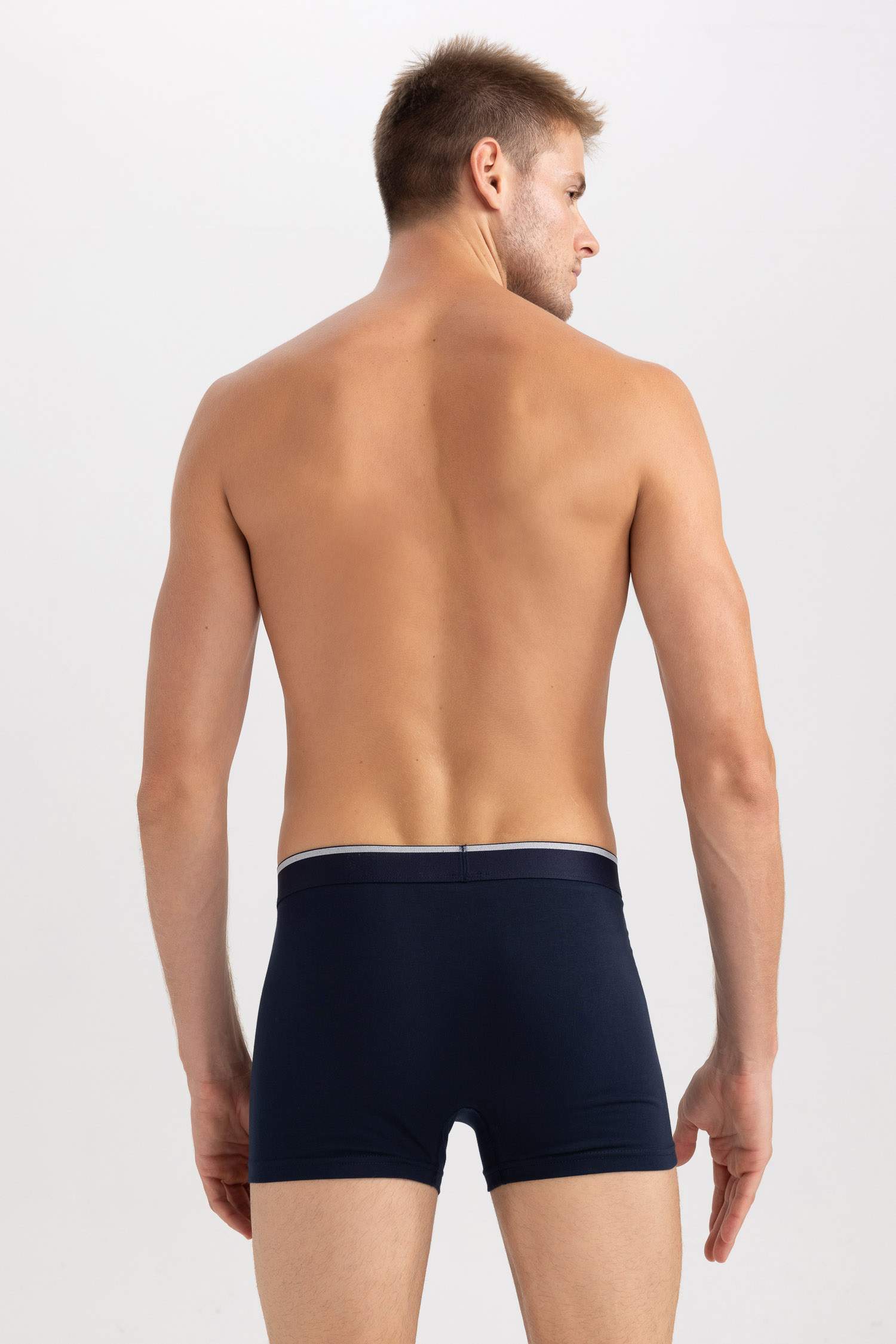 Lacivert Erkek Regular Fit 3'lü Boxer 2853653 DeFacto