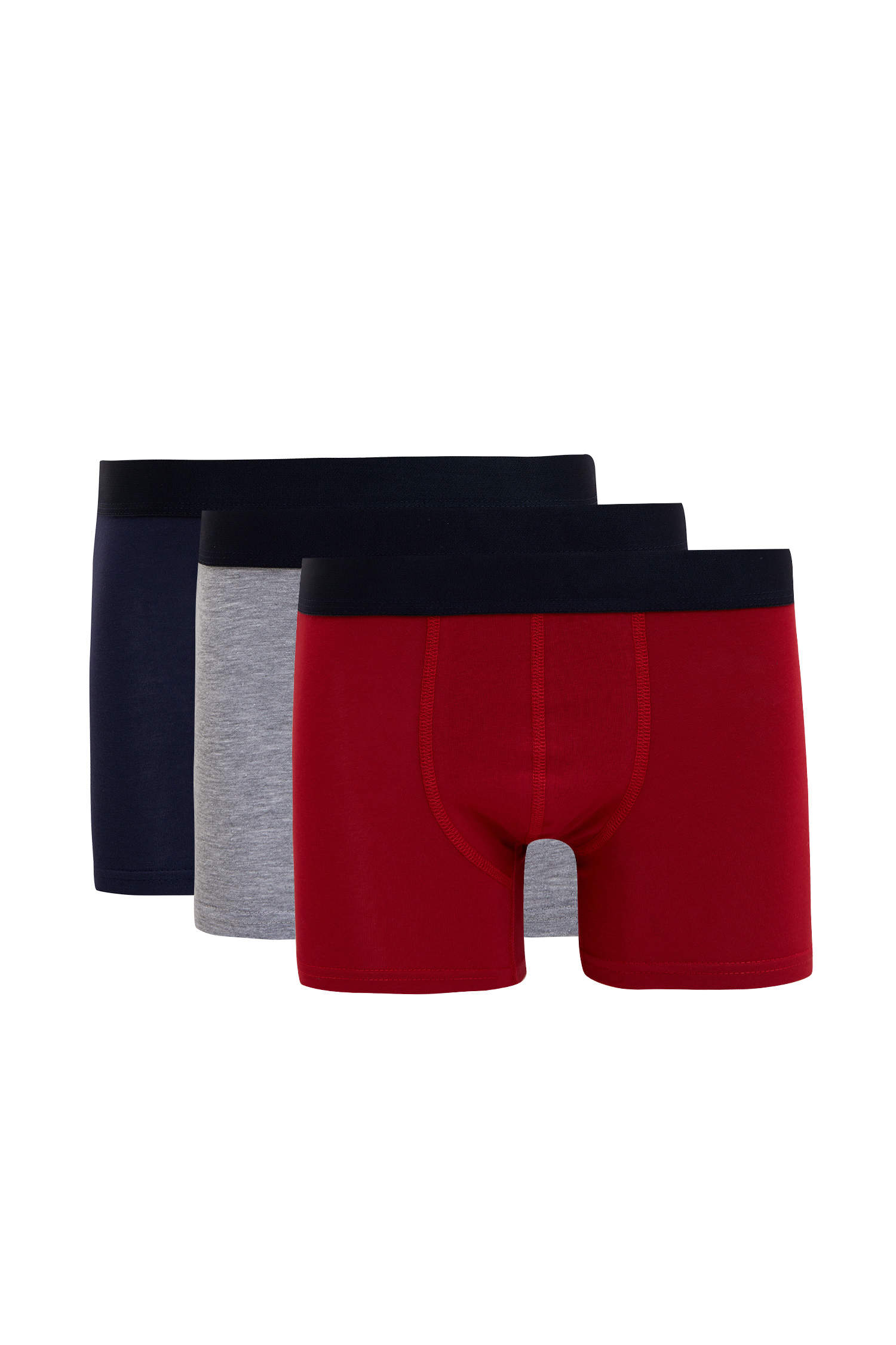 Red MAN 3 Pack Flexible Fabric Standard Mold Boxer 1219847 | DeFacto