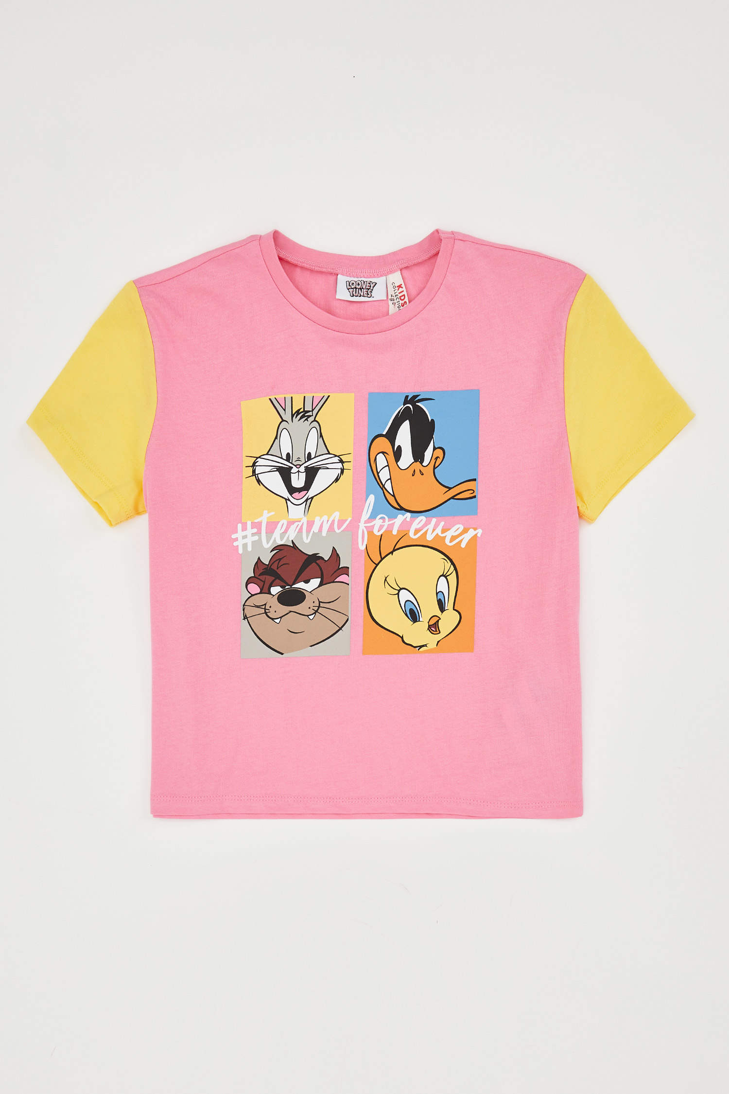 Defacto Kız Çocuk Looney Tunes Lisanslı Regular Fit Kısa Kollu Tişört. 1