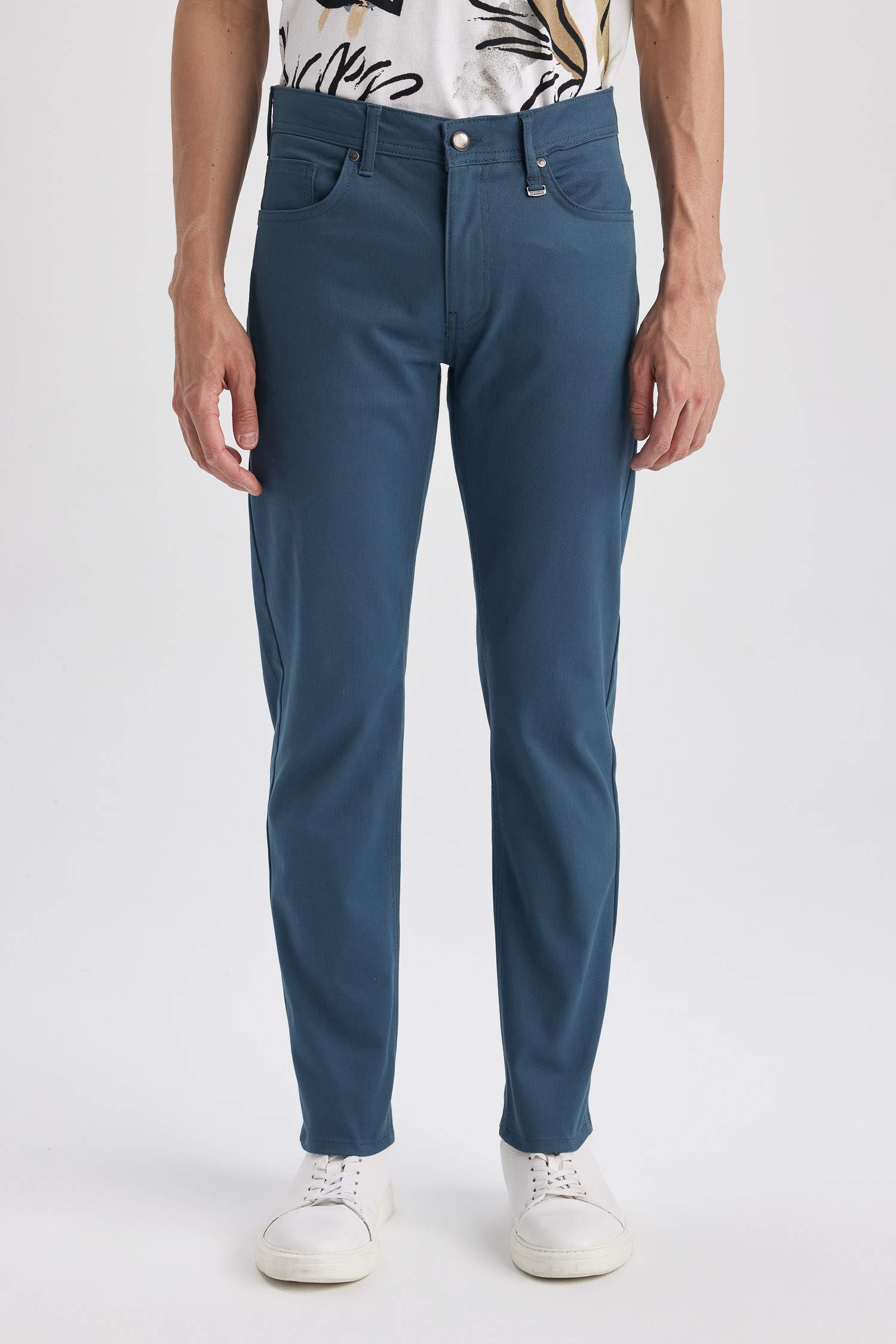 Extra Slim Fit Chino Canvas Trousers