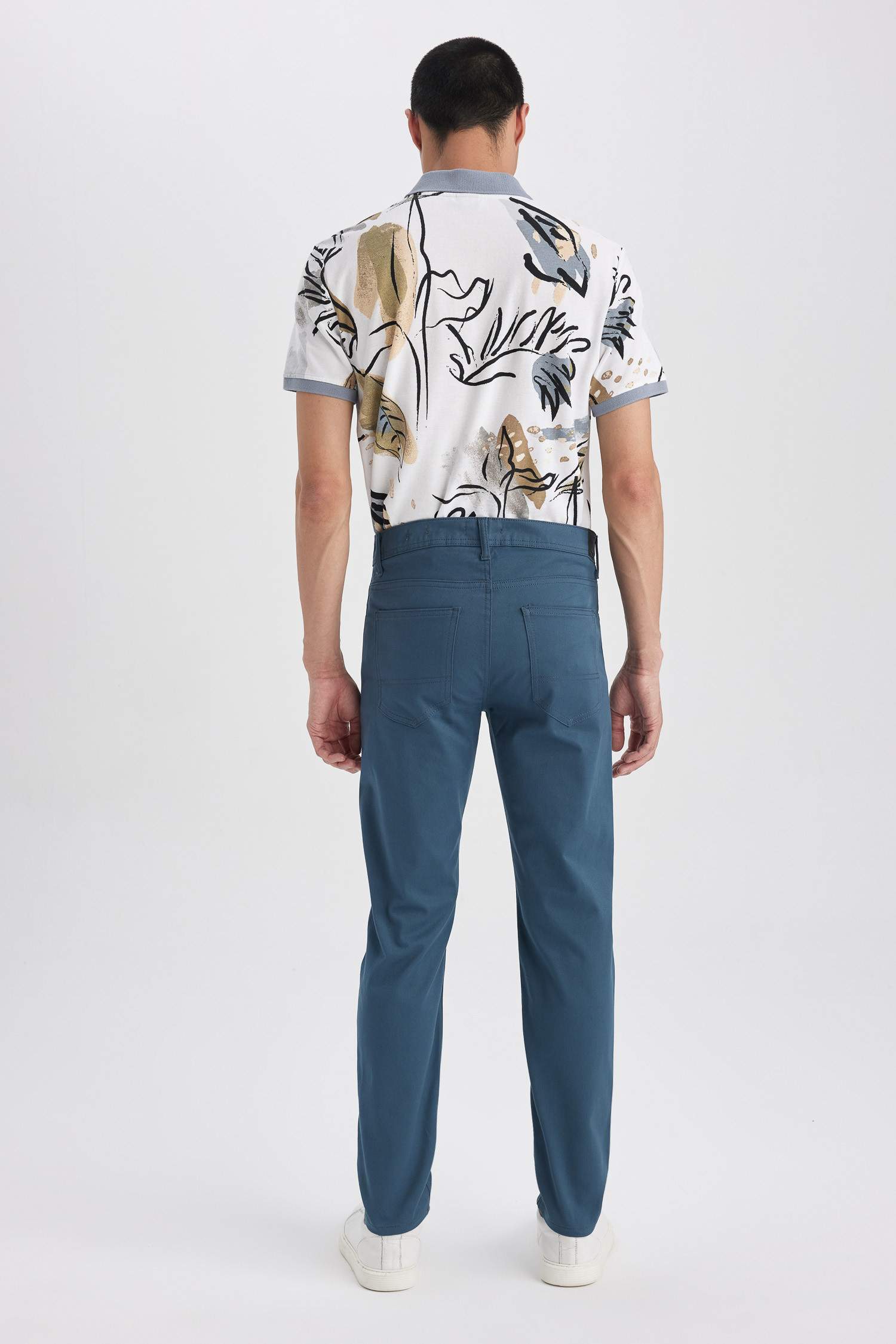 Extra Slim Fit Chino Canvas Trousers