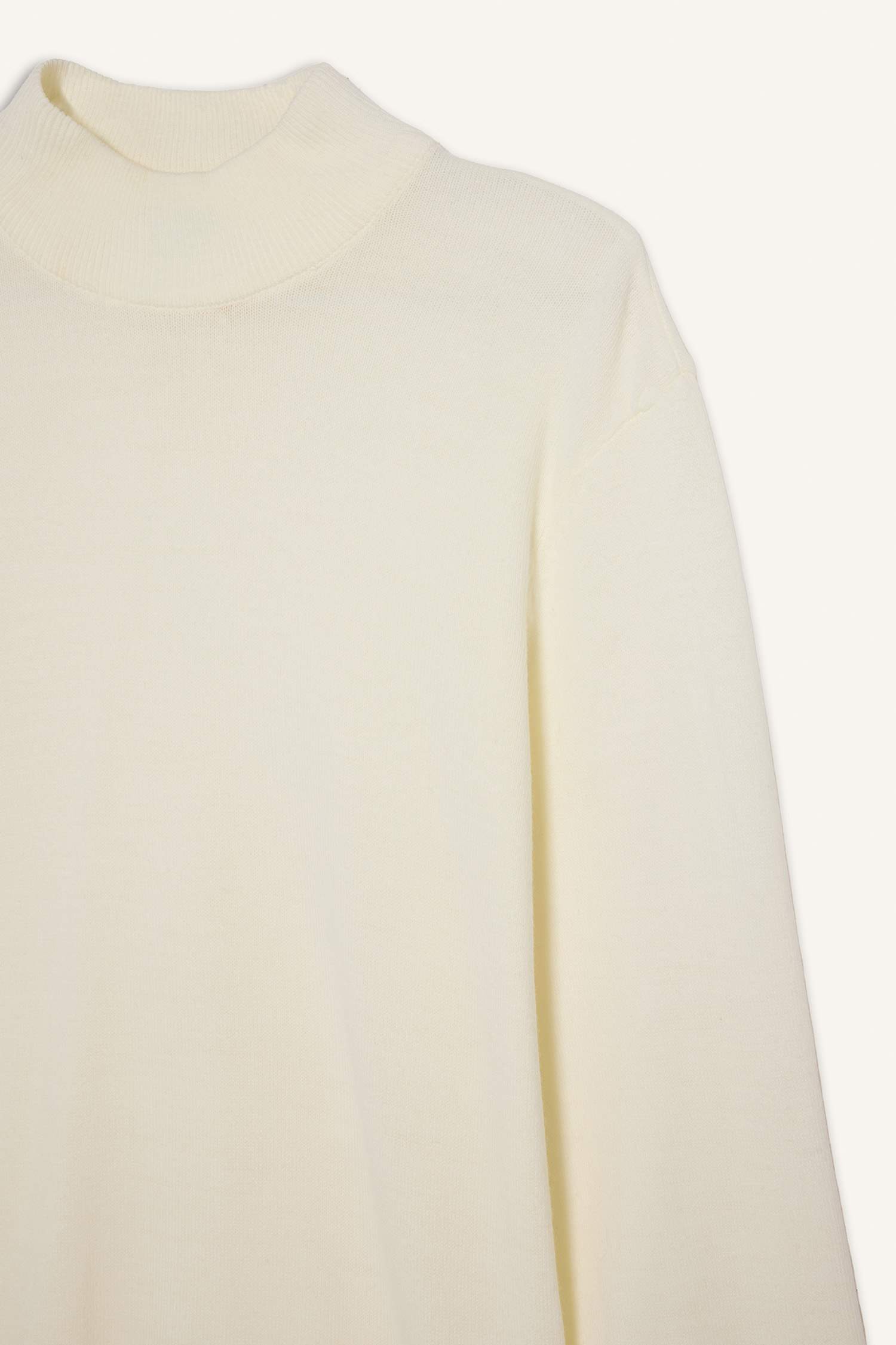 Slim Fit Turtleneck Basic Knit Pullover