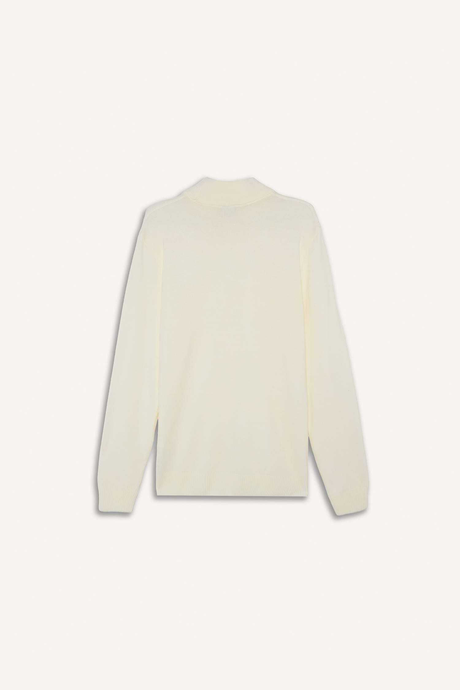 Slim Fit Turtleneck Basic Knit Pullover