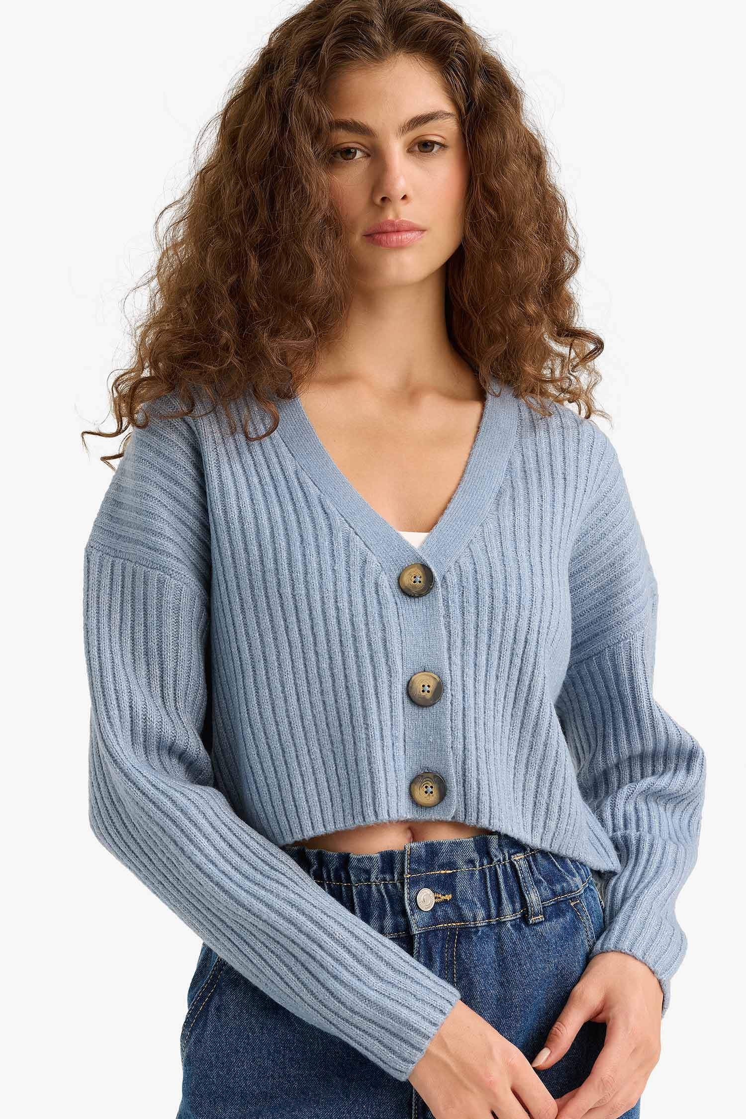 Regular Fit V-Neck Cardigan