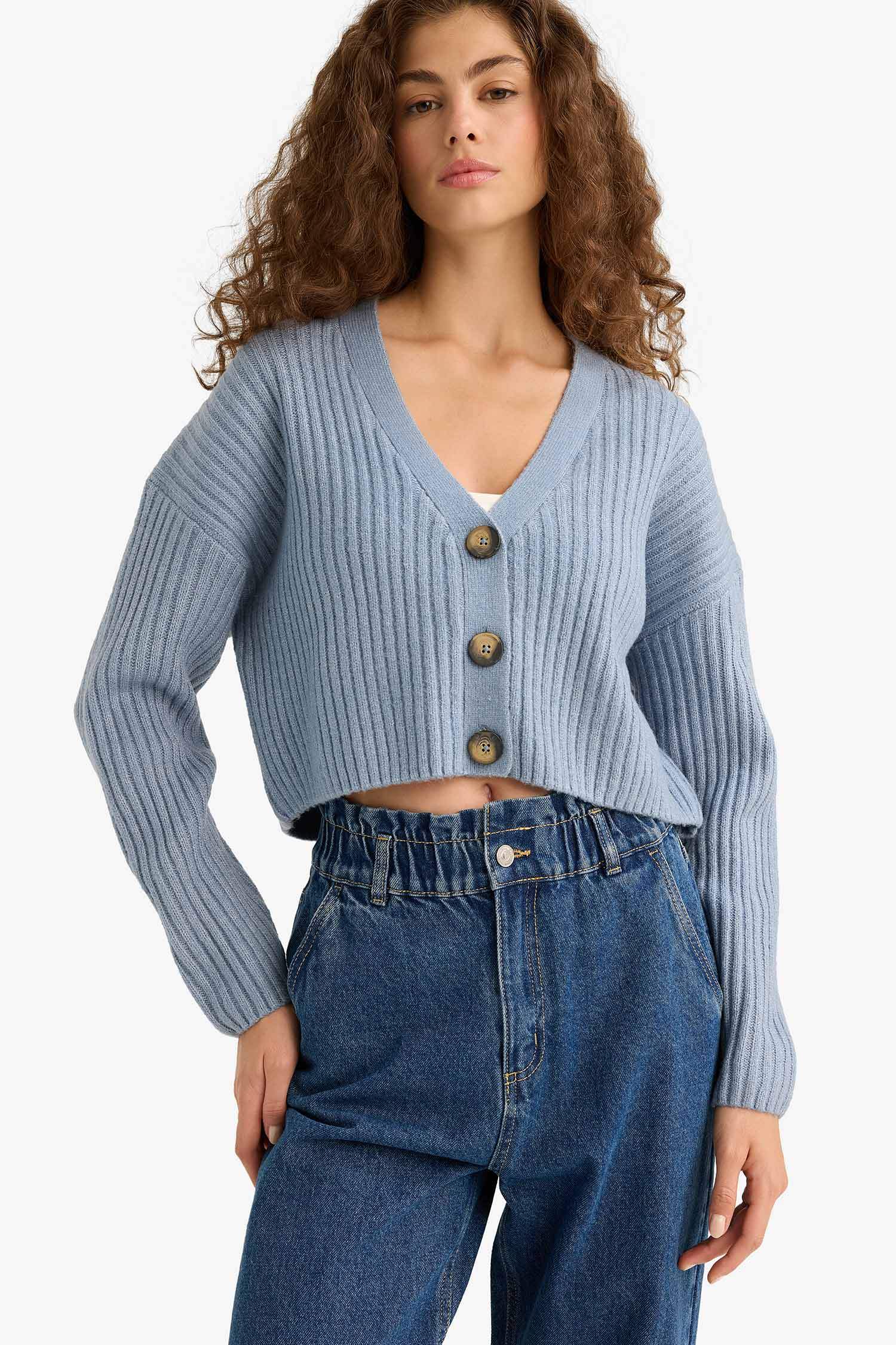 Regular Fit V-Neck Cardigan