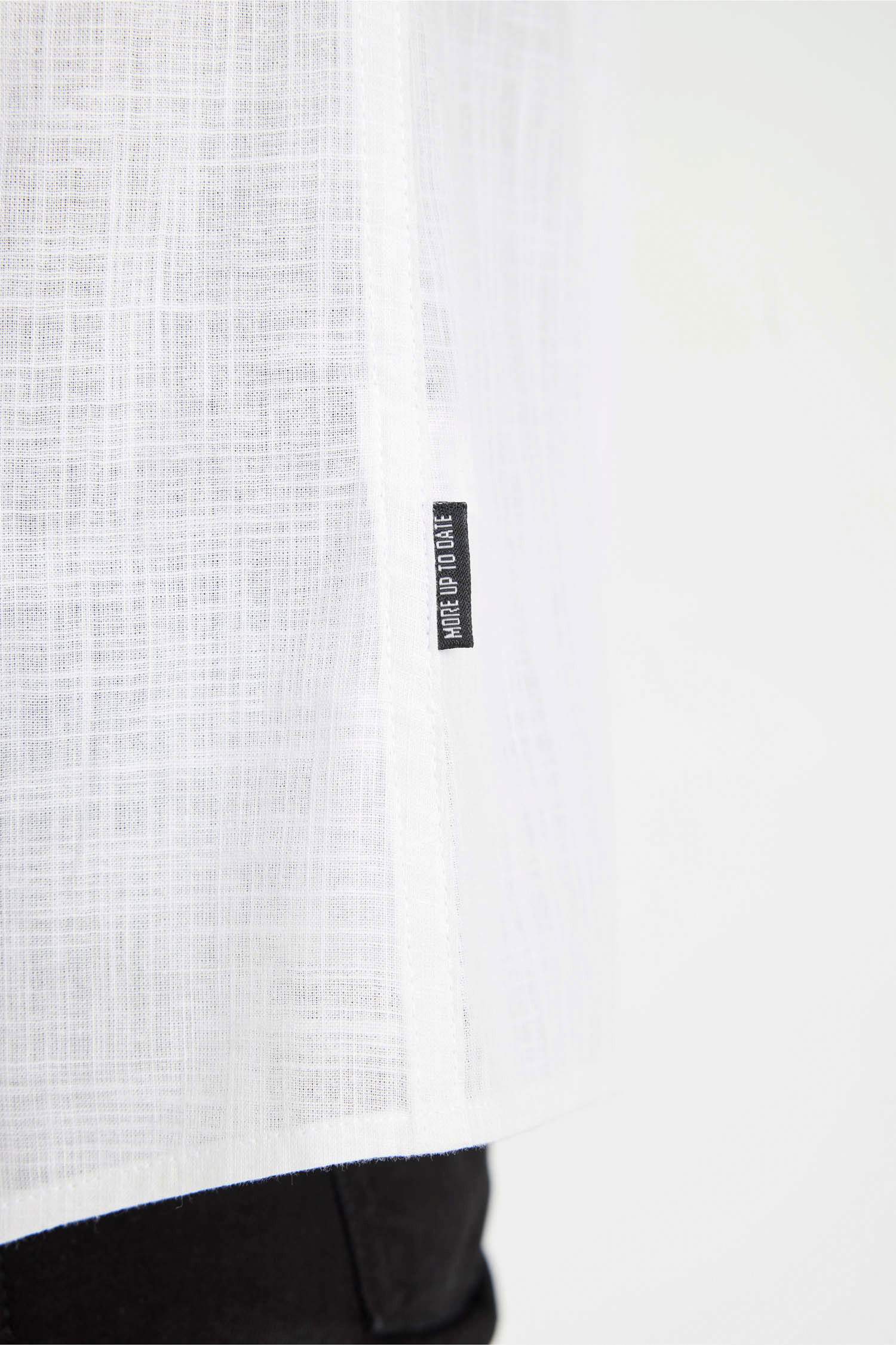 Chemise slim en coton à manches longues