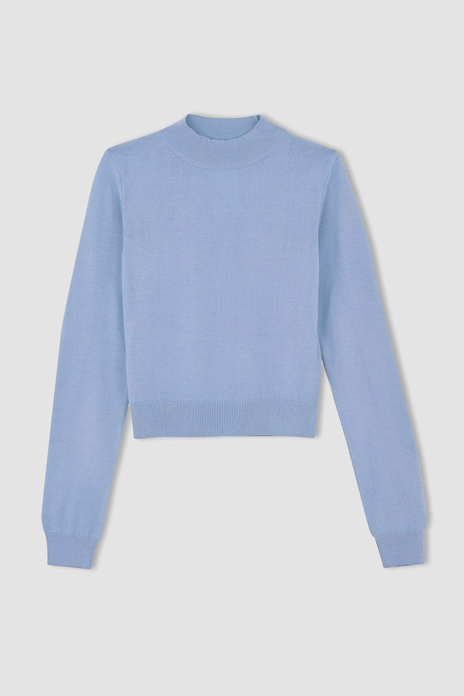 слим пішімі ұзартылған жаға Пулловер