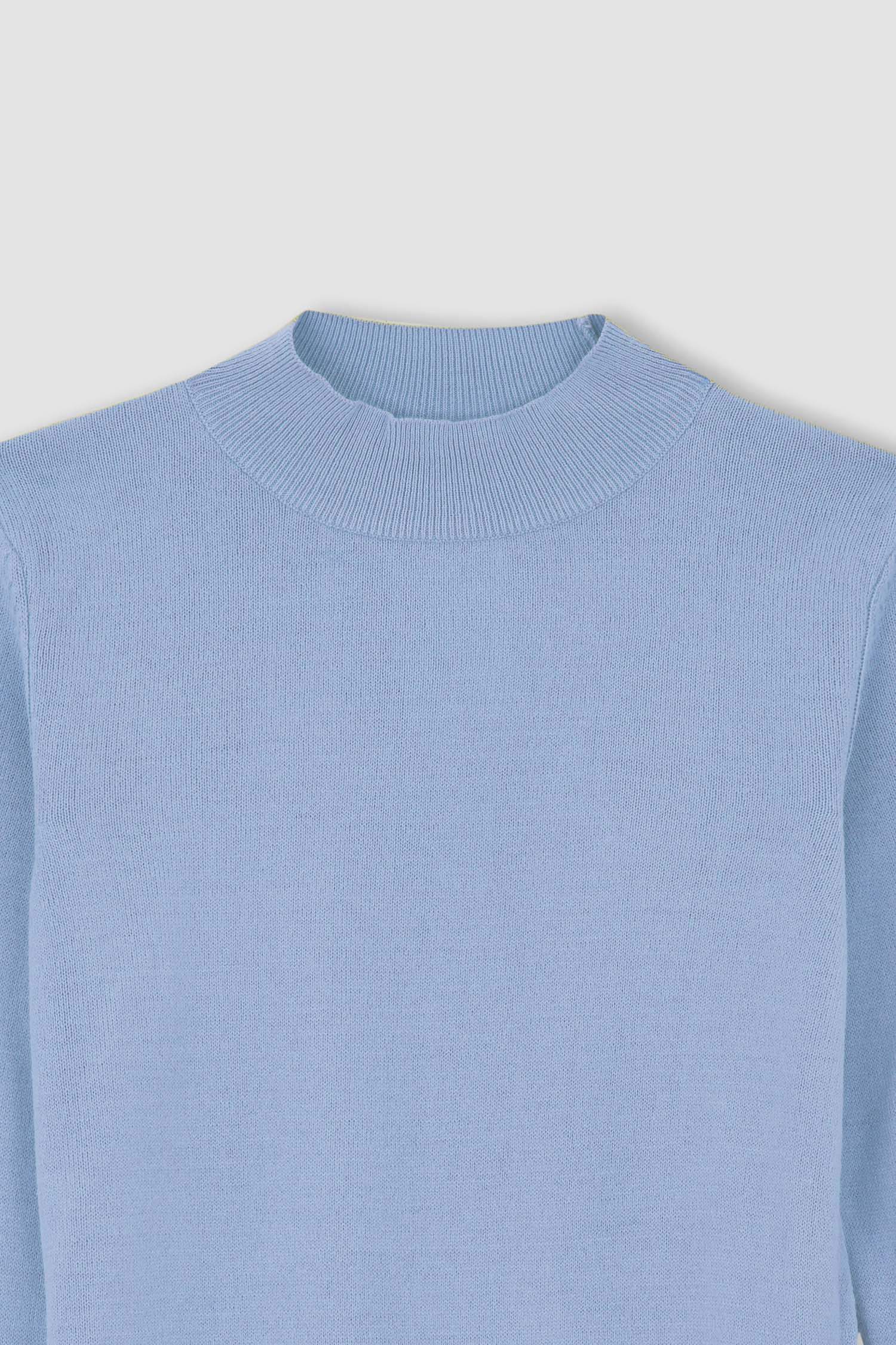 слим пішімі ұзартылған жаға Пулловер