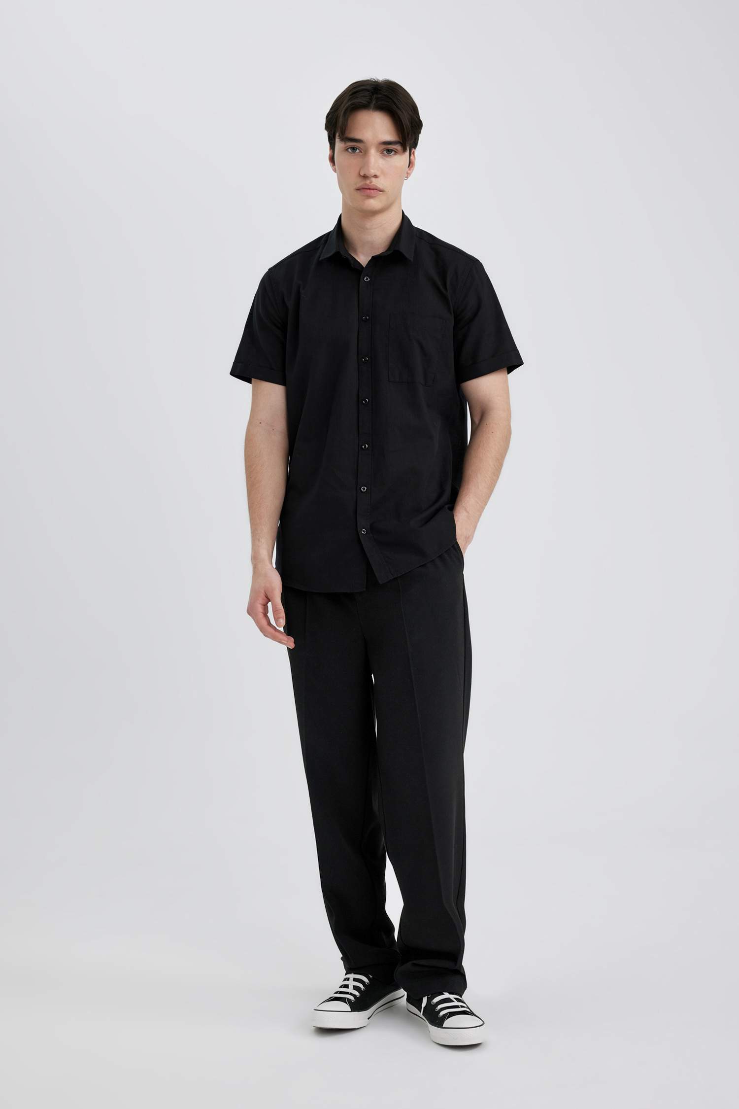 قميص بولو نص ردن سليم فيت