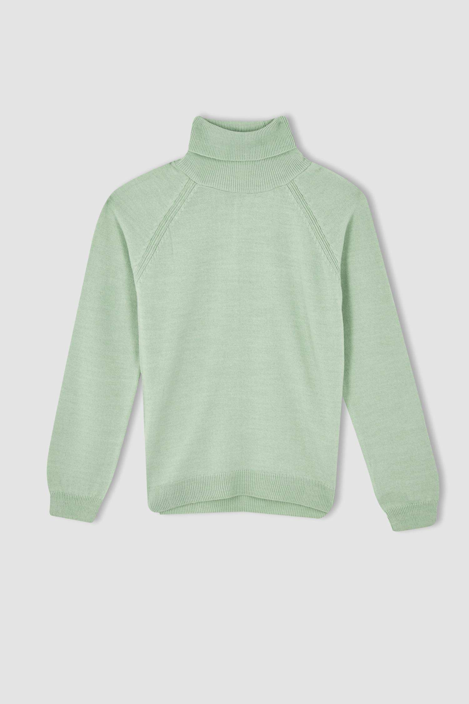 بلوز قصة عادية بياقة عالية