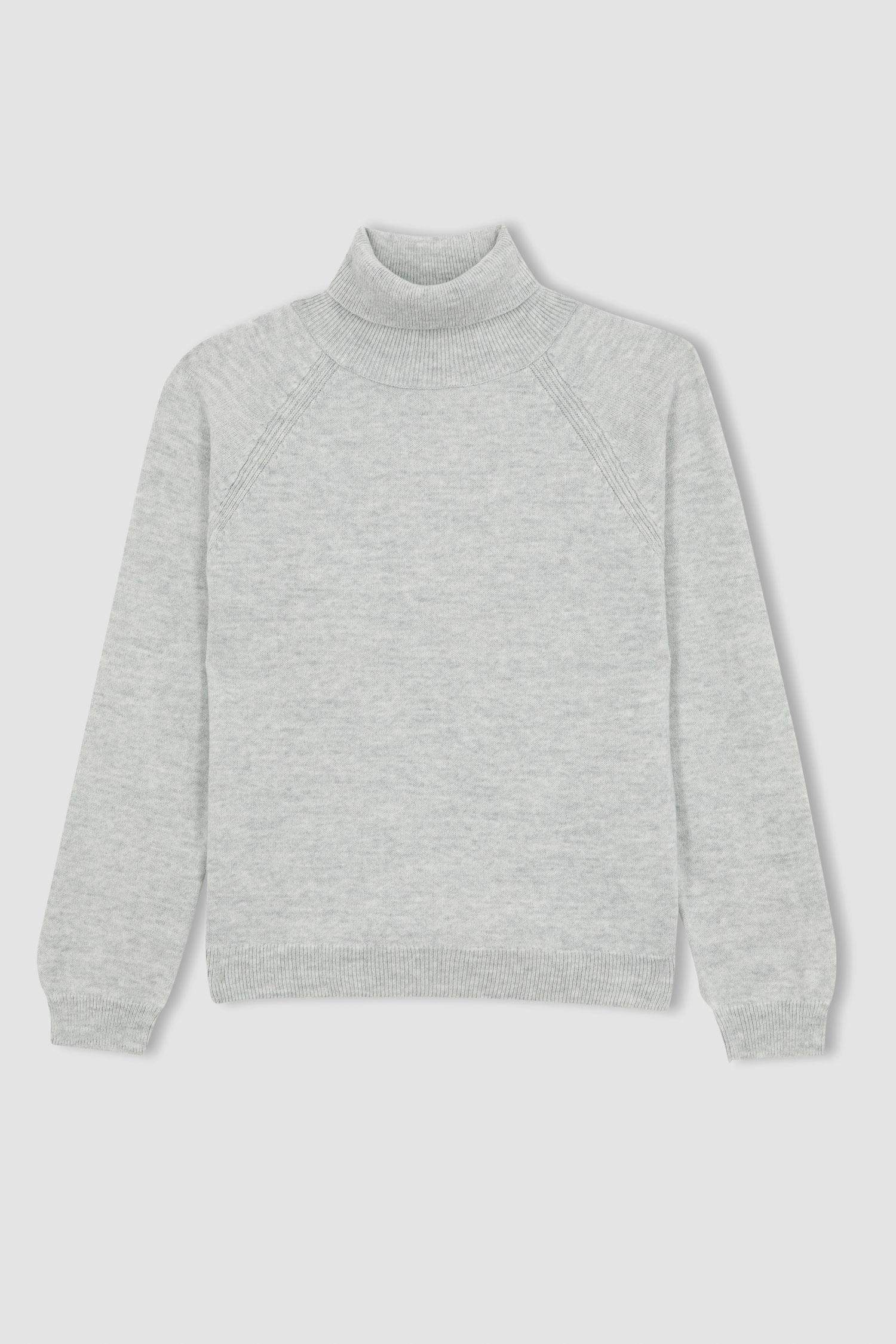 بلوز صوف بناتي قصة عادية بياخة مدورة