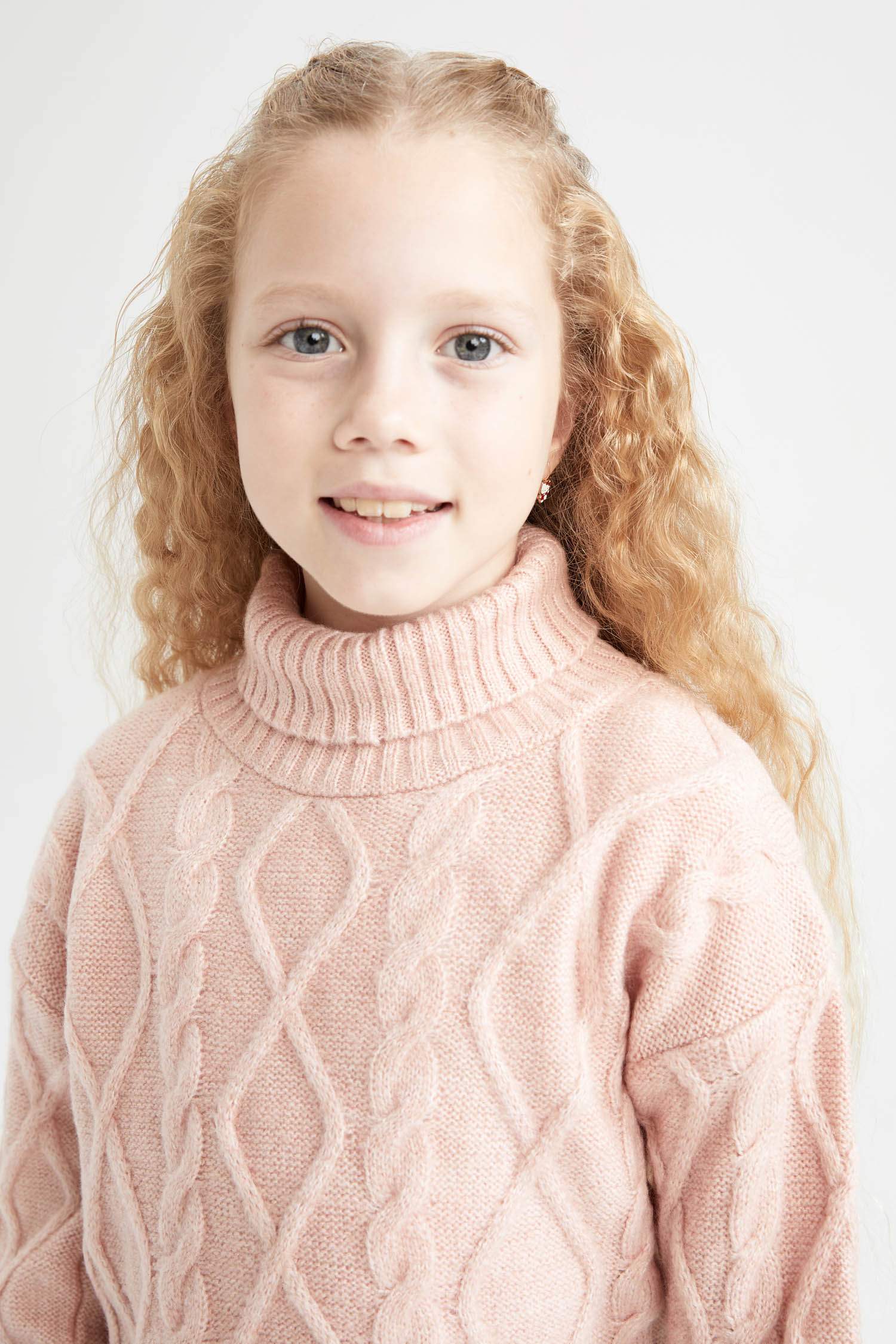 Pull Tricot Col roulé Fille