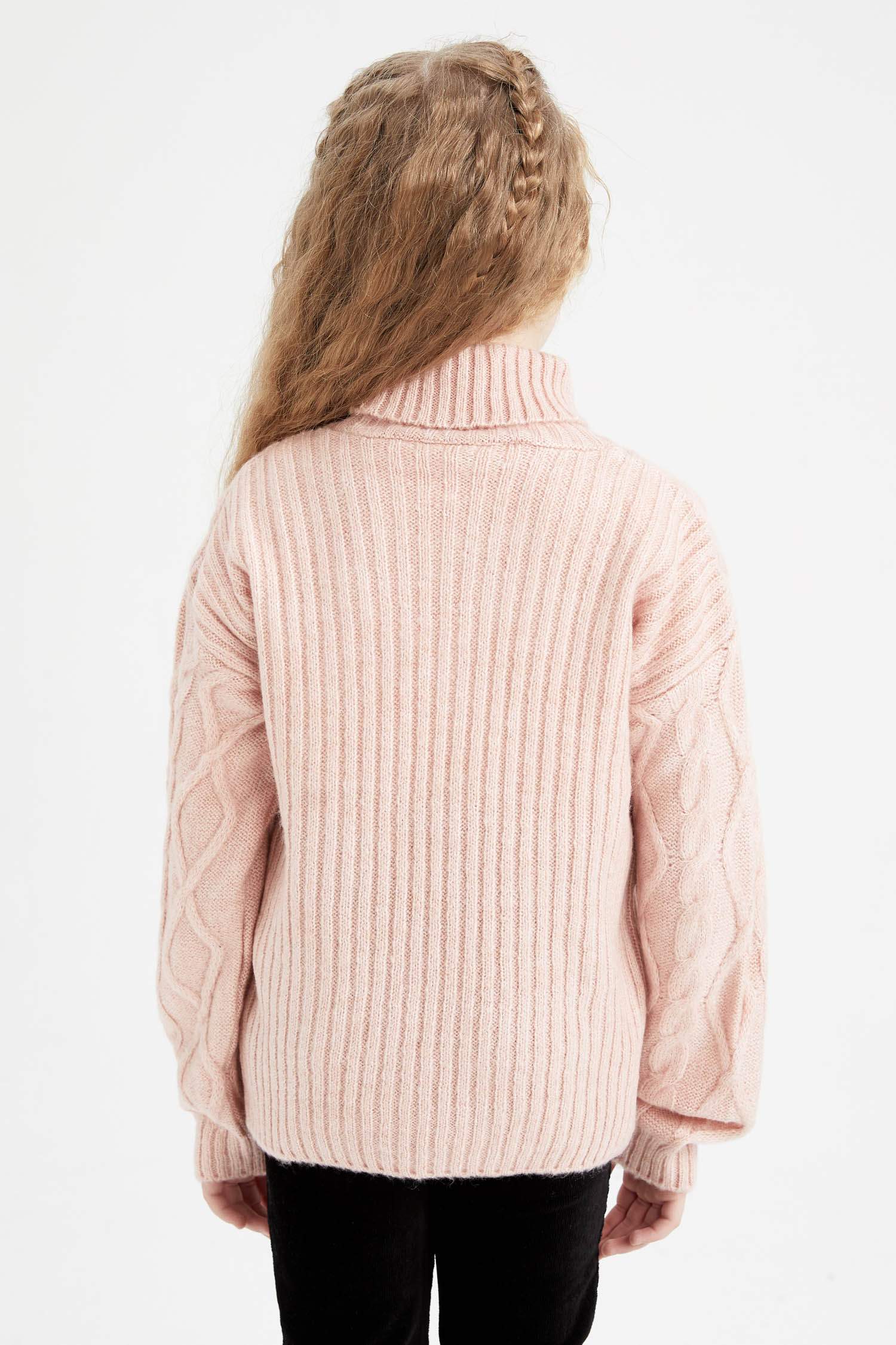 Pull Tricot Col roulé Fille