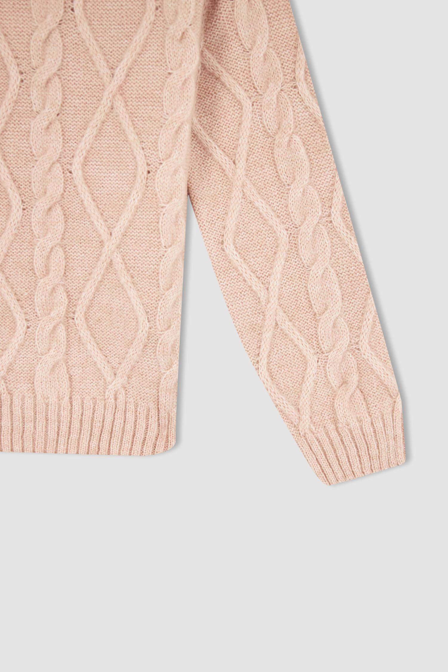 Pull Tricot Col roulé Fille