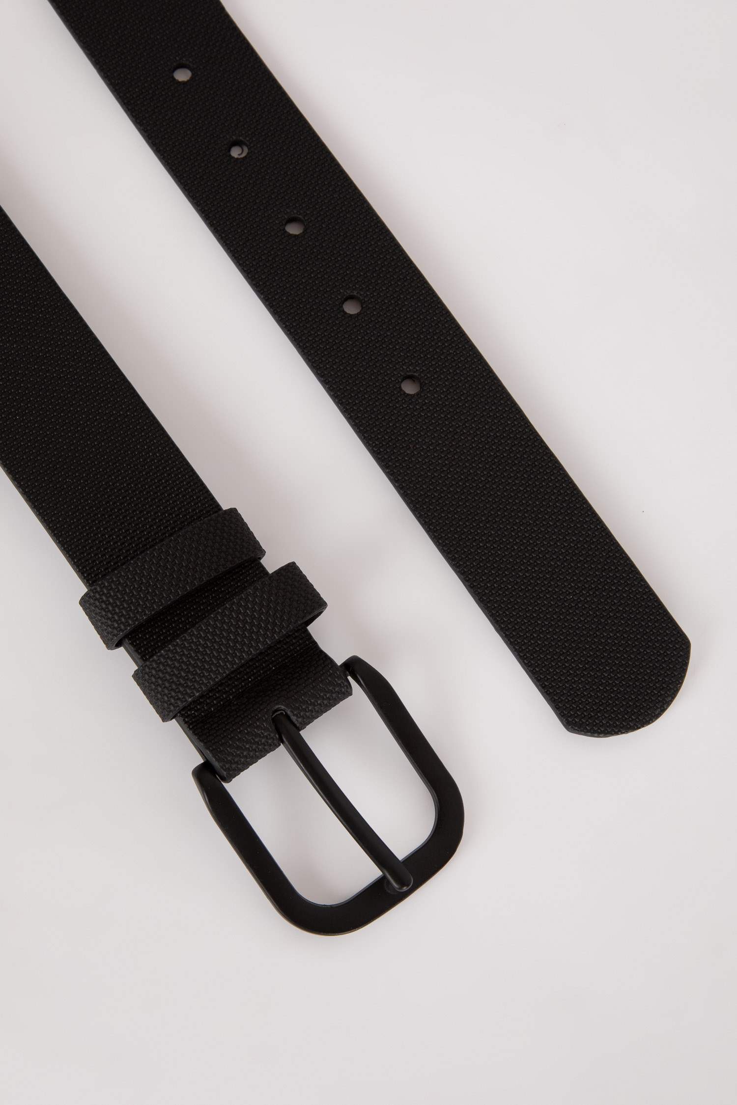 حزام جينز جلد صناعي بيضاوي للرجال