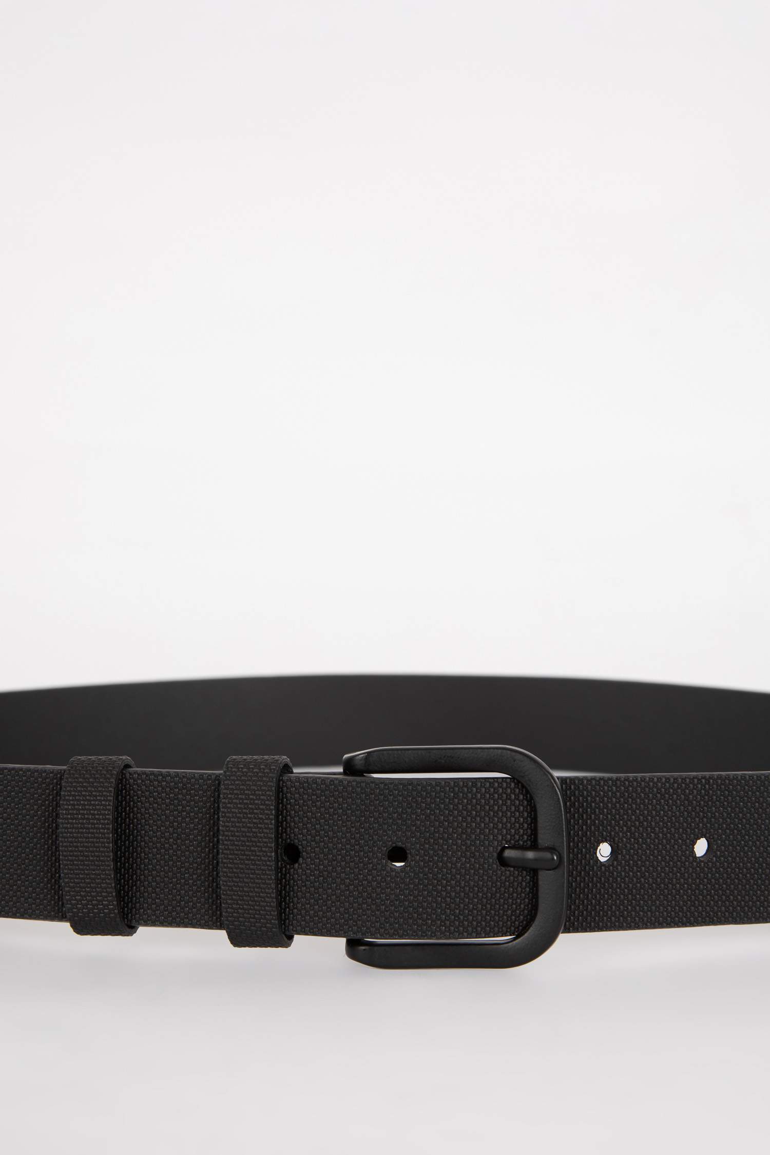 حزام جينز جلد صناعي بيضاوي للرجال