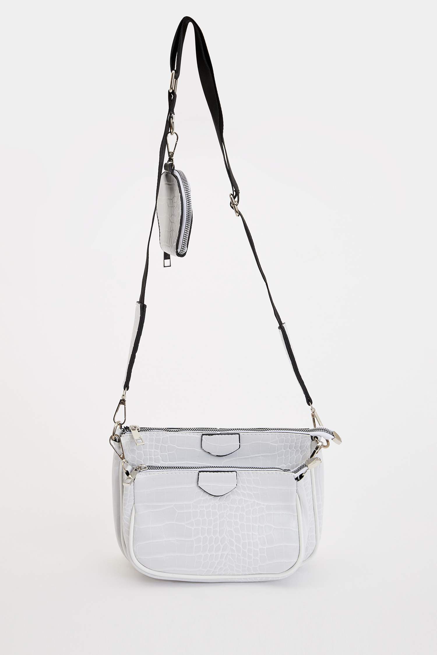 White WOMAN Faux Leather Crossbody Bag 1454288 DeFacto