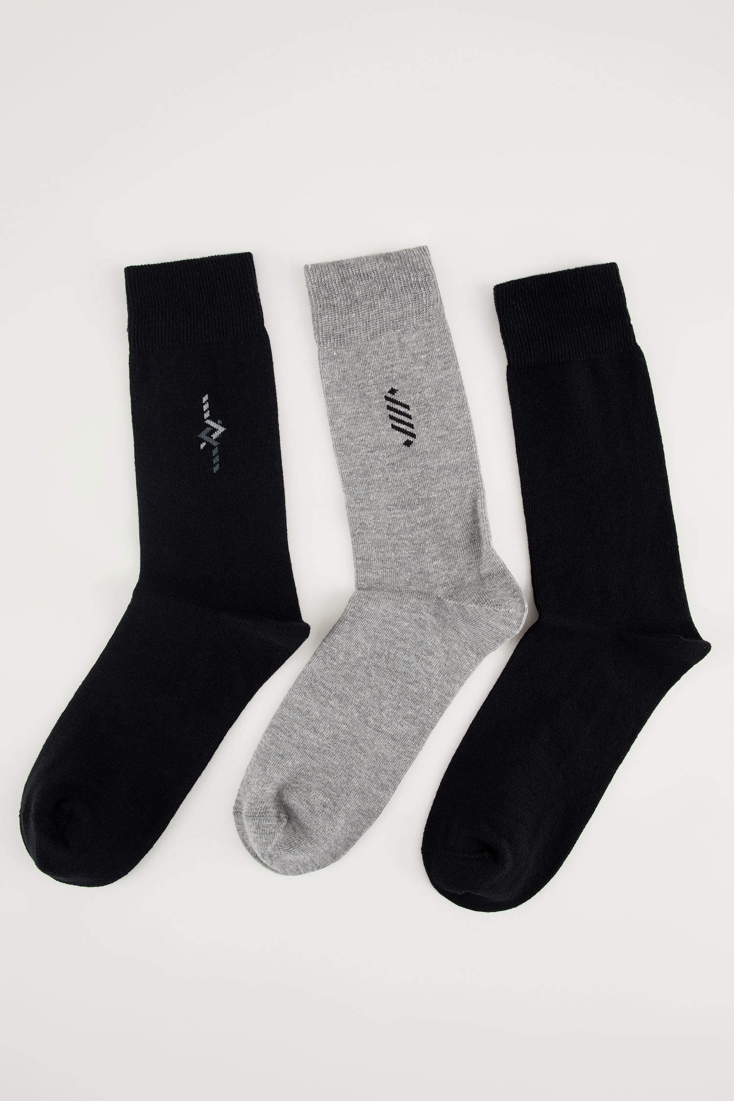 Defacto 3'lü Basic Dikişsiz Soket Çorap. 1