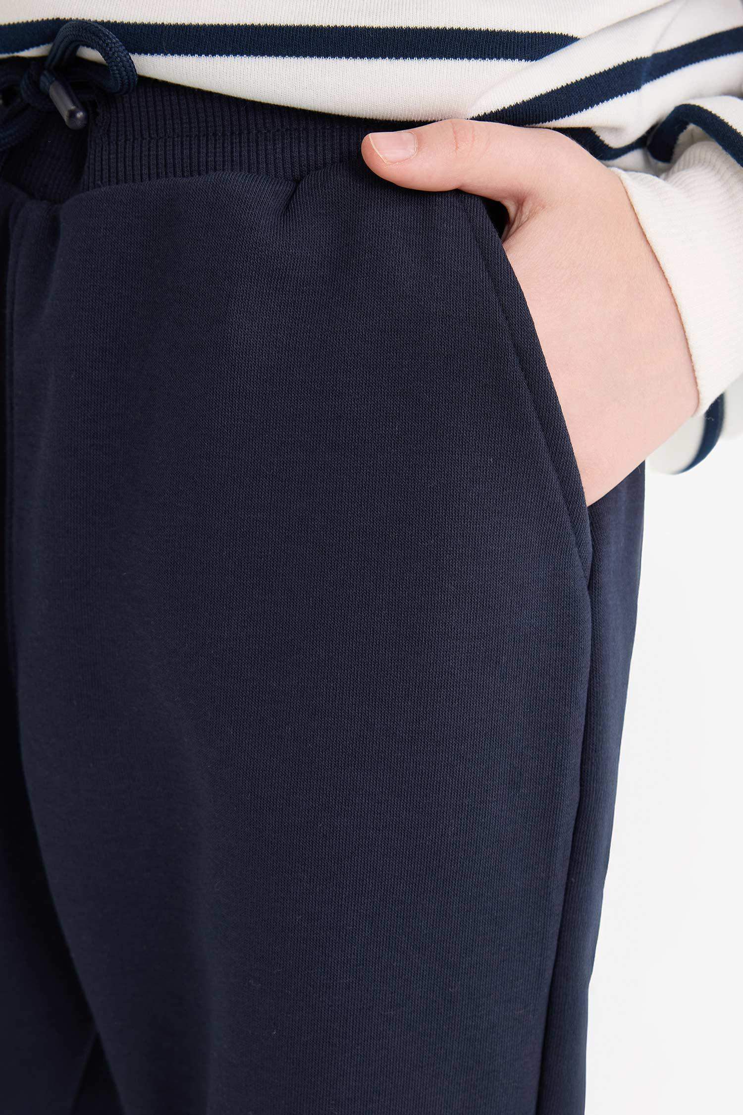 بنطرون بجامة رياضي ولادي جوجر قصة عادية وخصر مطاطي