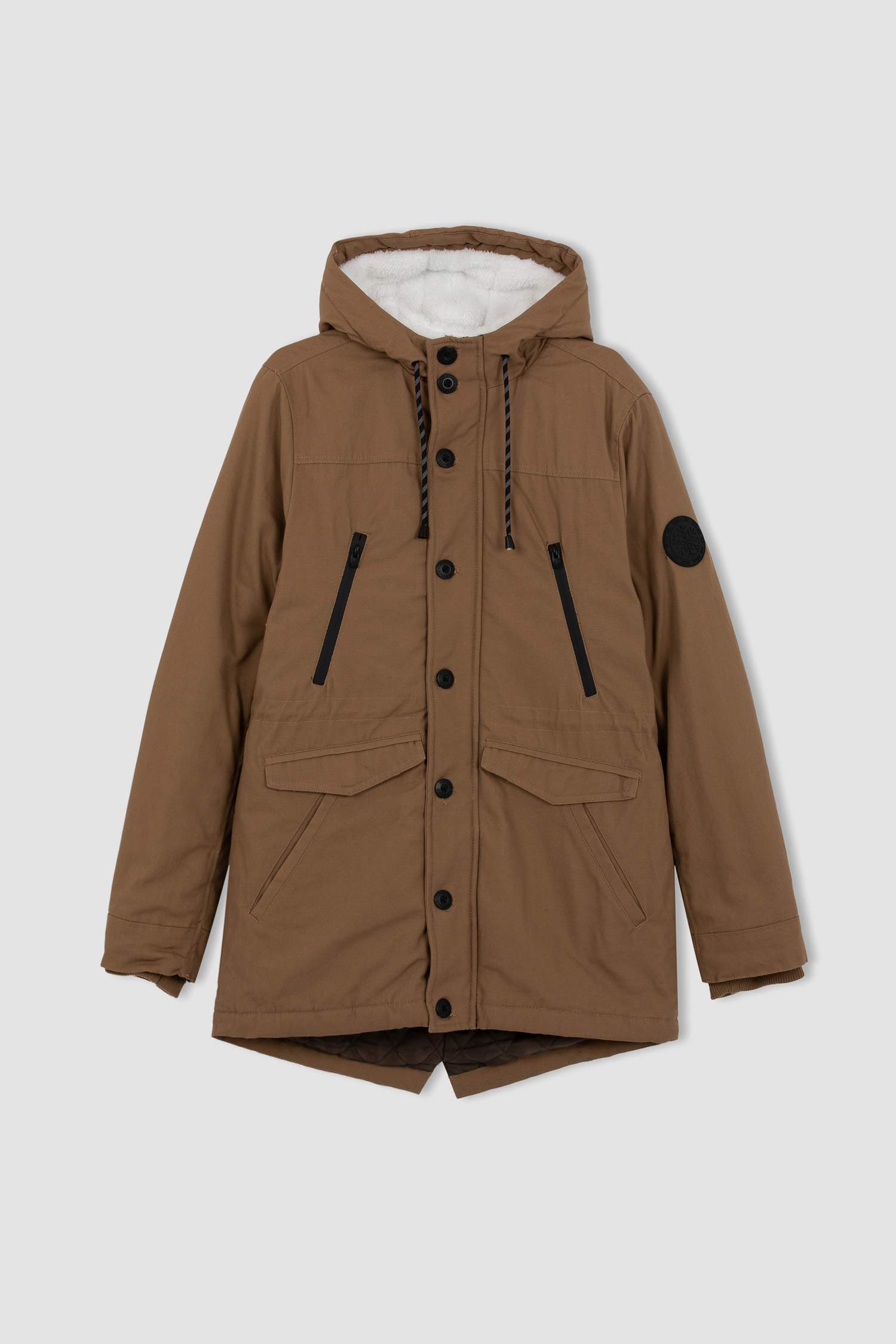 бас киімді шерпа Пальто