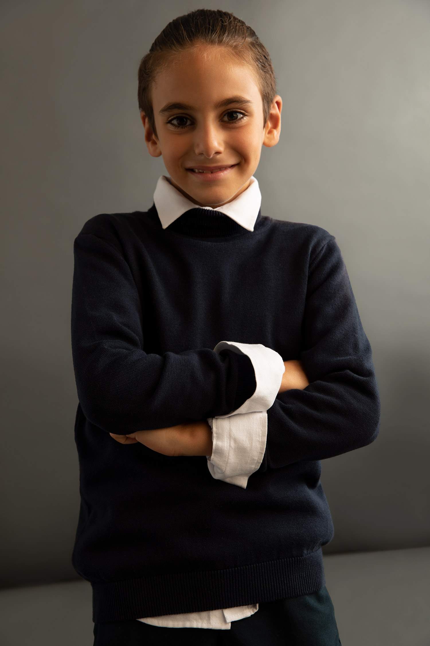 Свитер стандартного кроя для мальчиков, Школьная коллекция