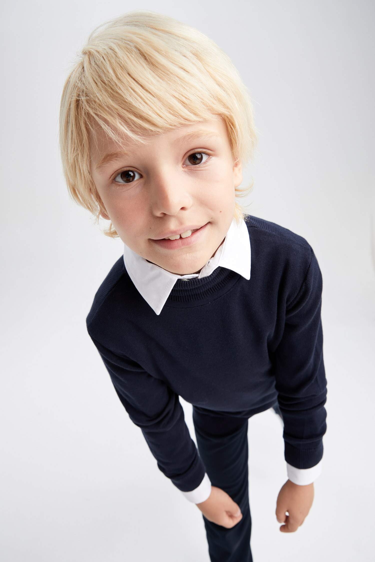 Свитер стандартного кроя для мальчиков, Школьная коллекция